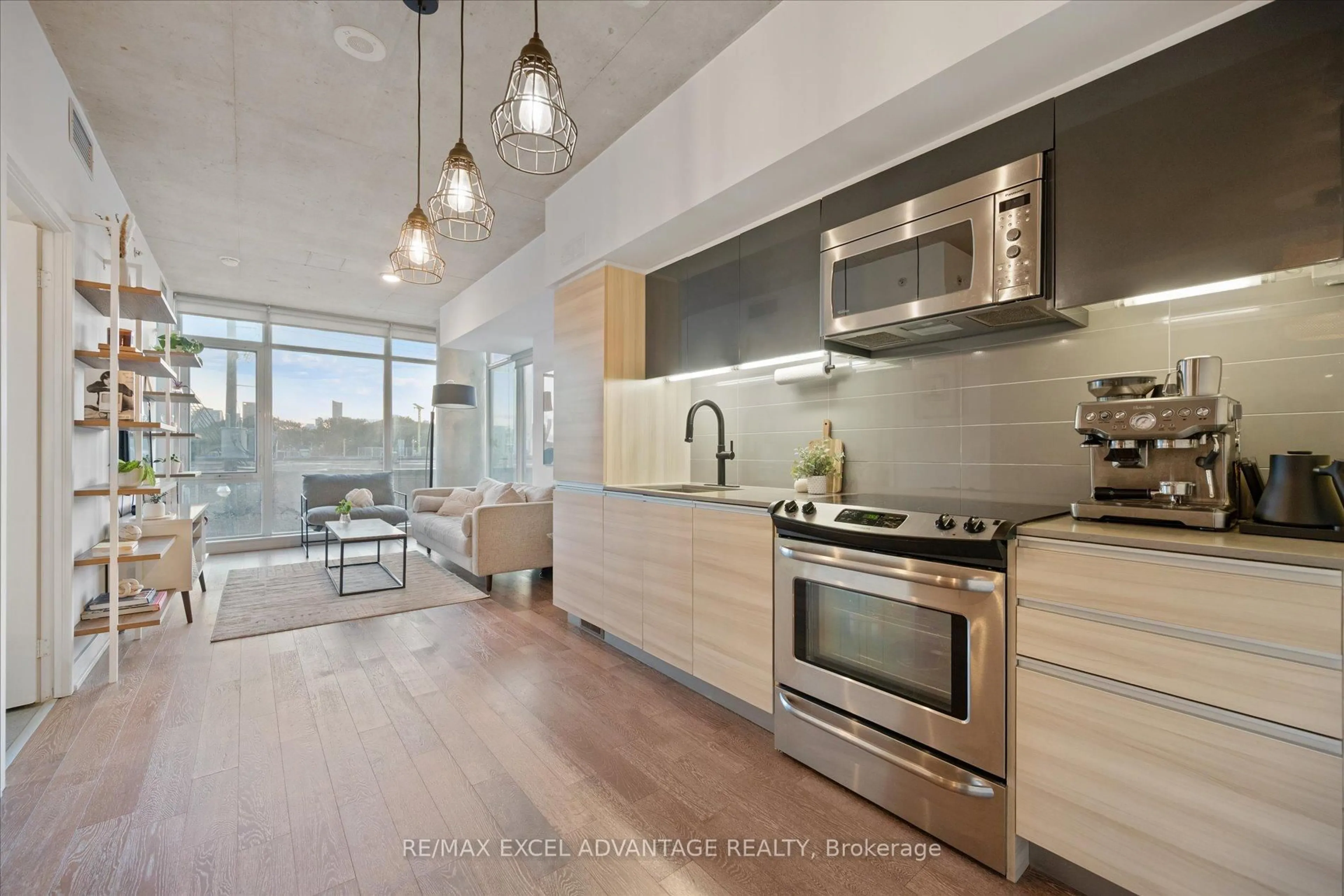 Open concept kitchen, unknown for 1190 Dundas St #318, Toronto Ontario M4M 0C5