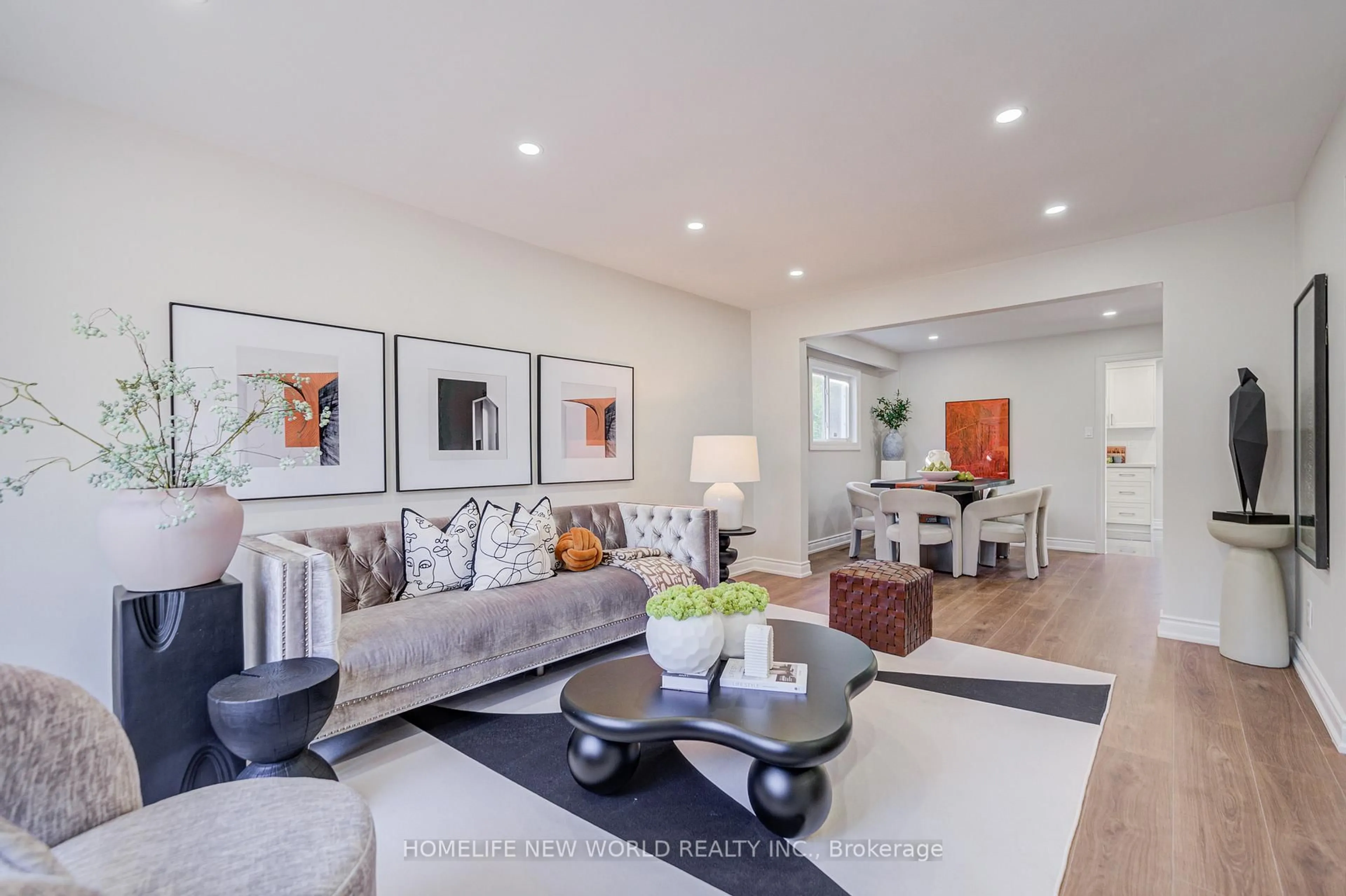 Living room with furniture, unknown for 54 Marblemount Cres, Toronto Ontario M1T 2H4