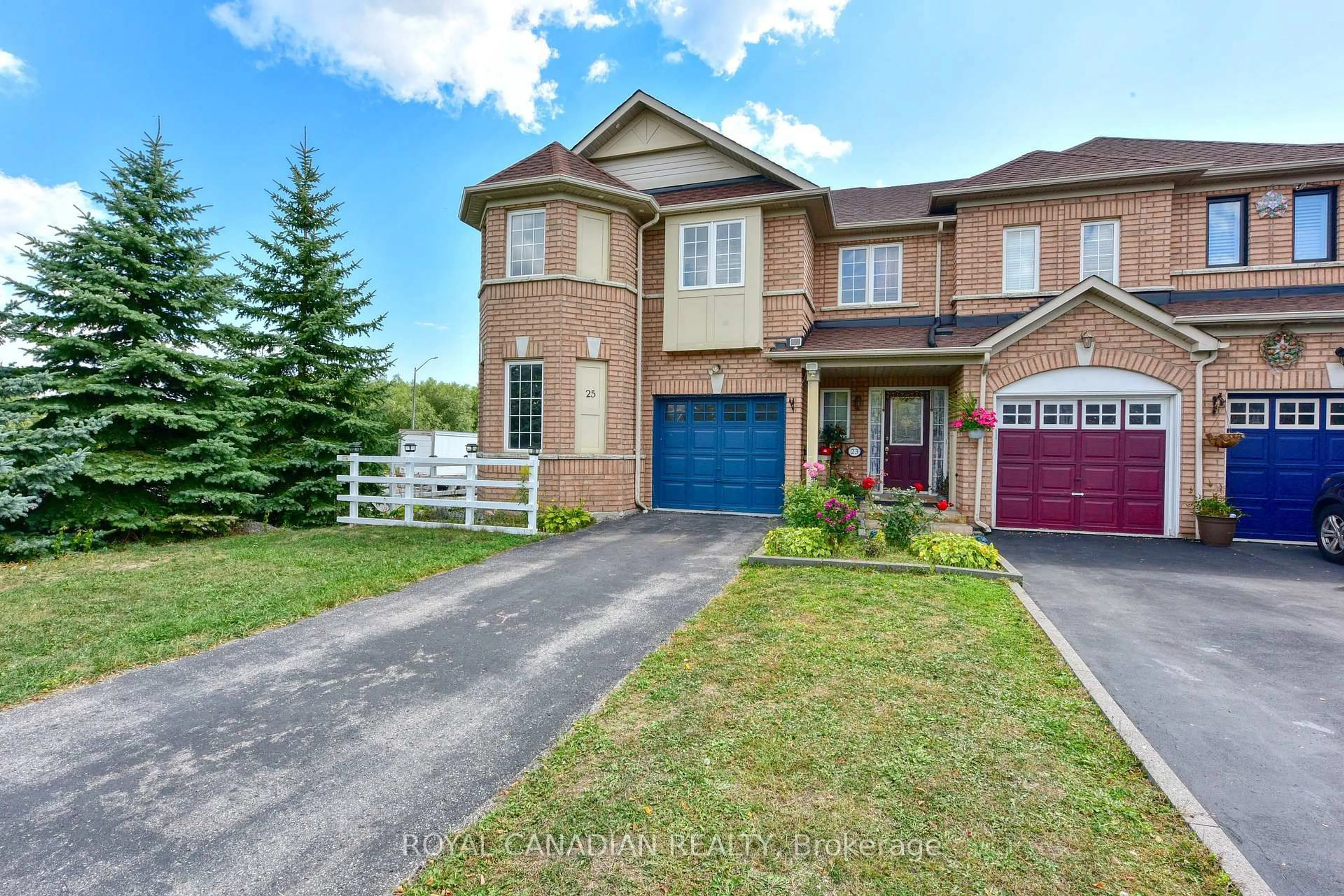Home with brick exterior material, street for 25 Brind-Sheridan Crt, Ajax Ontario L1S 0A2