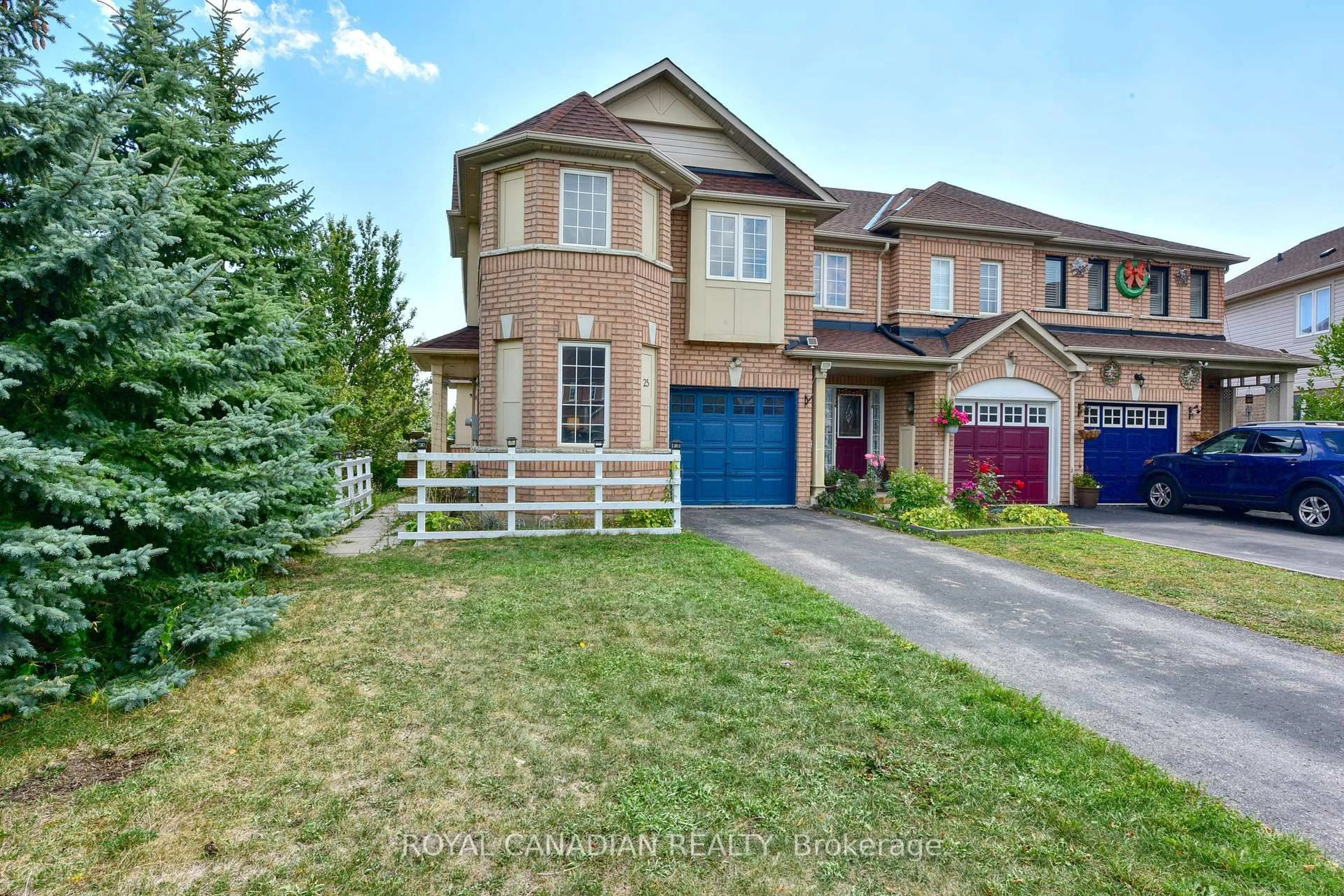 Home with brick exterior material, street for 25 Brind-Sheridan Crt, Ajax Ontario L1S 0A2