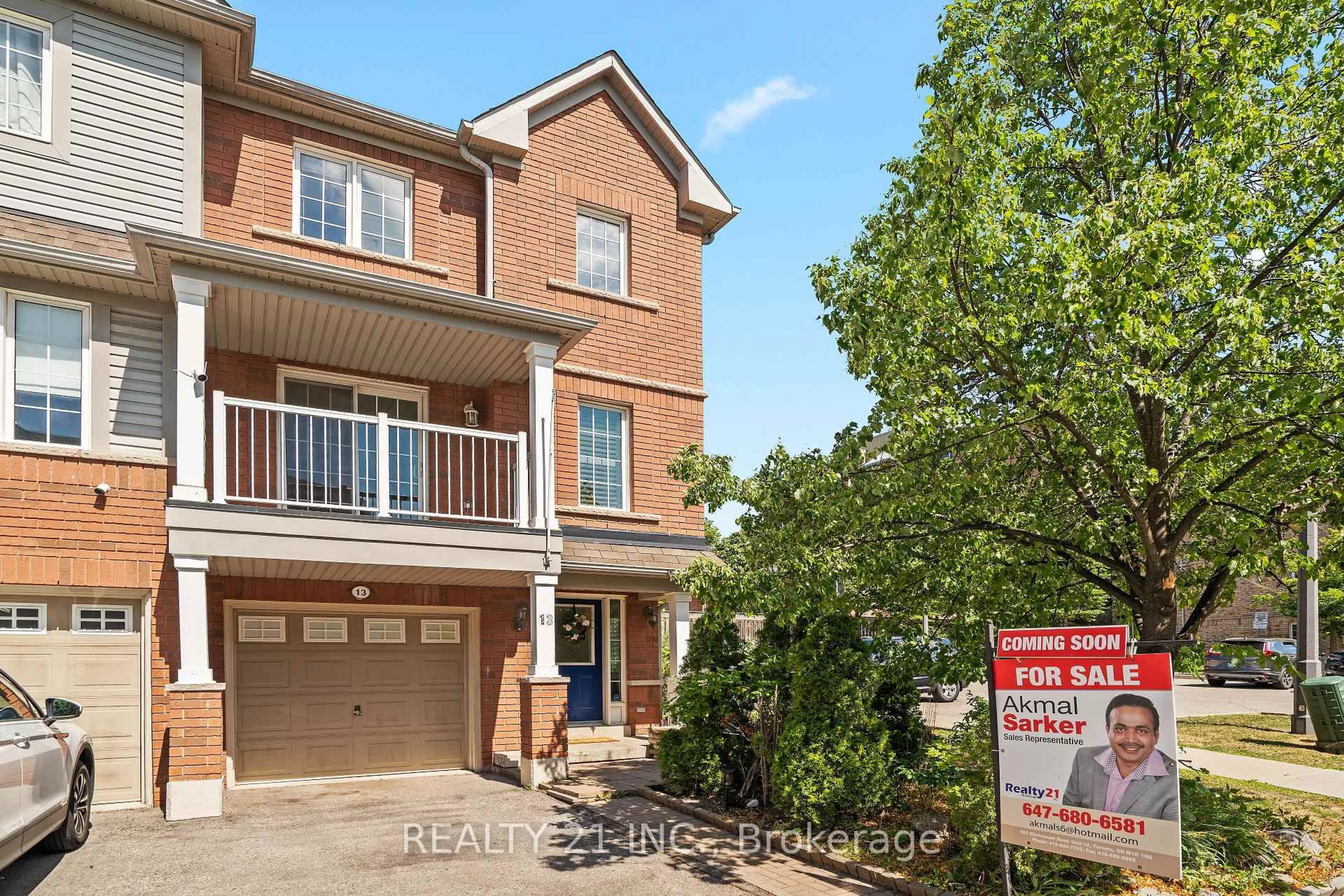Home with brick exterior material, street for 13 Ventura Lane, Ajax Ontario L1T 0C4