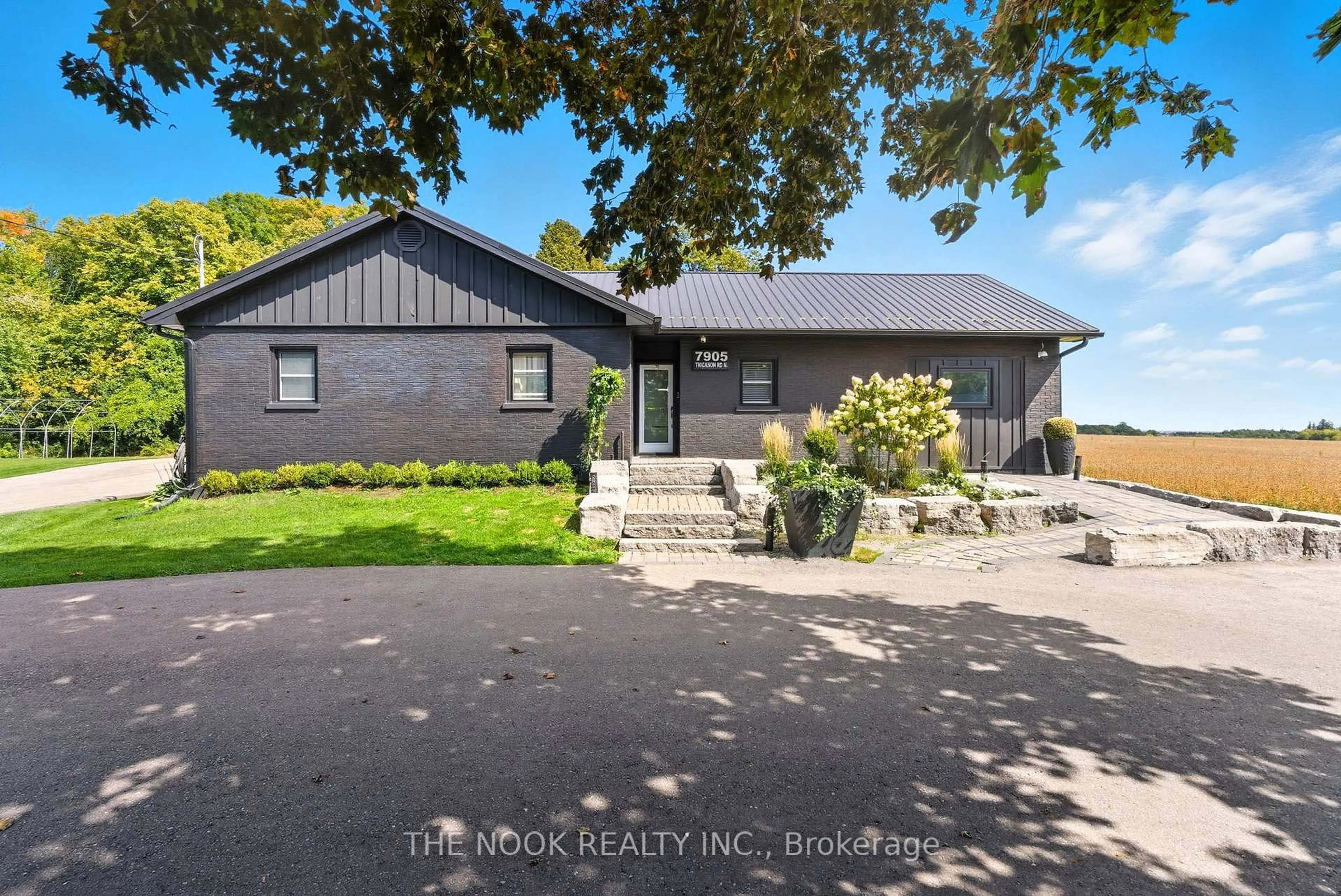 A pic from outside/outdoor area/front of a property/back of a property/a pic from drone, street for 7905 Thickson Rd, Whitby Ontario L1M 2A6