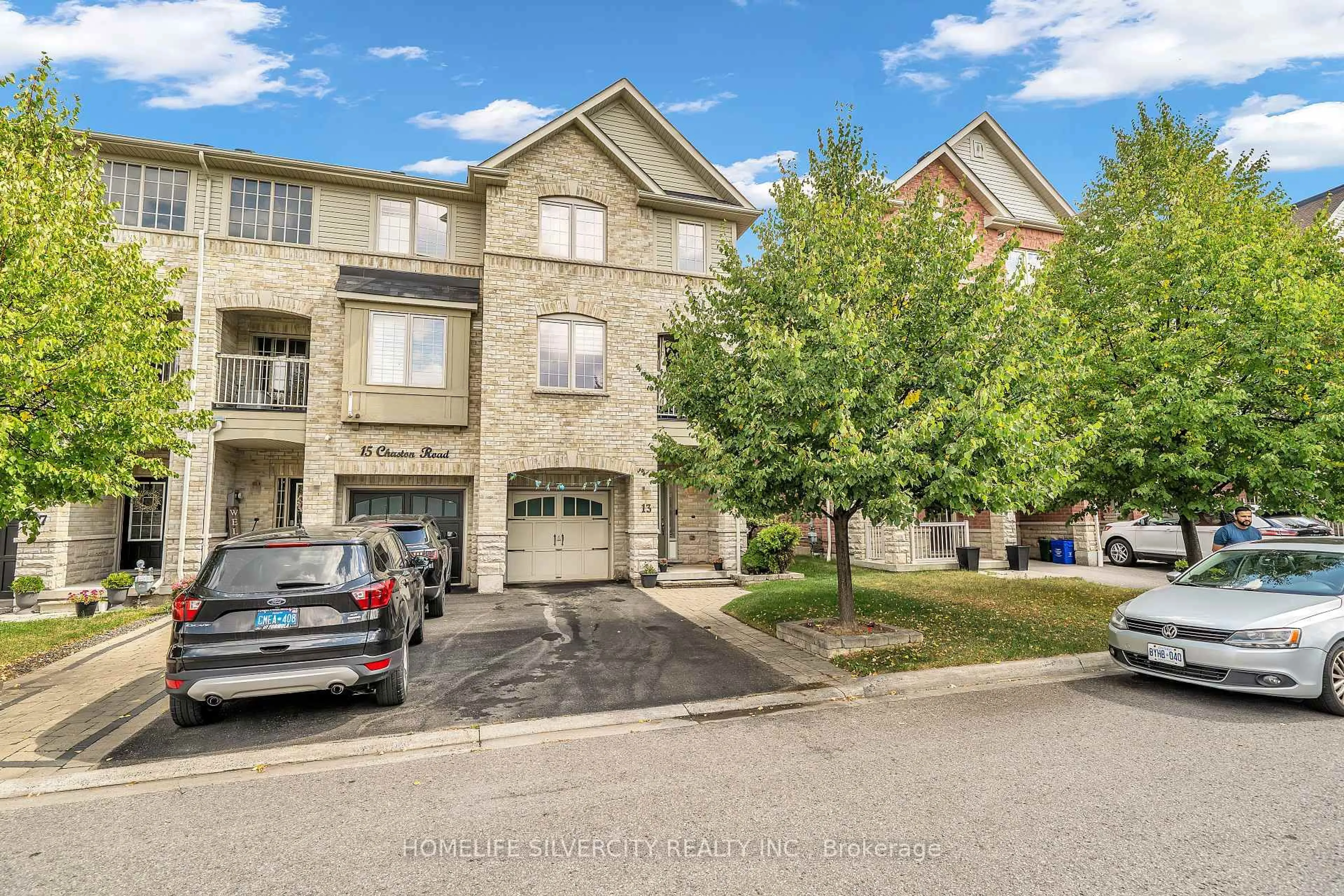 A pic from outside/outdoor area/front of a property/back of a property/a pic from drone, street for 13 Chaston Rd, Ajax Ontario L1Z 0M6
