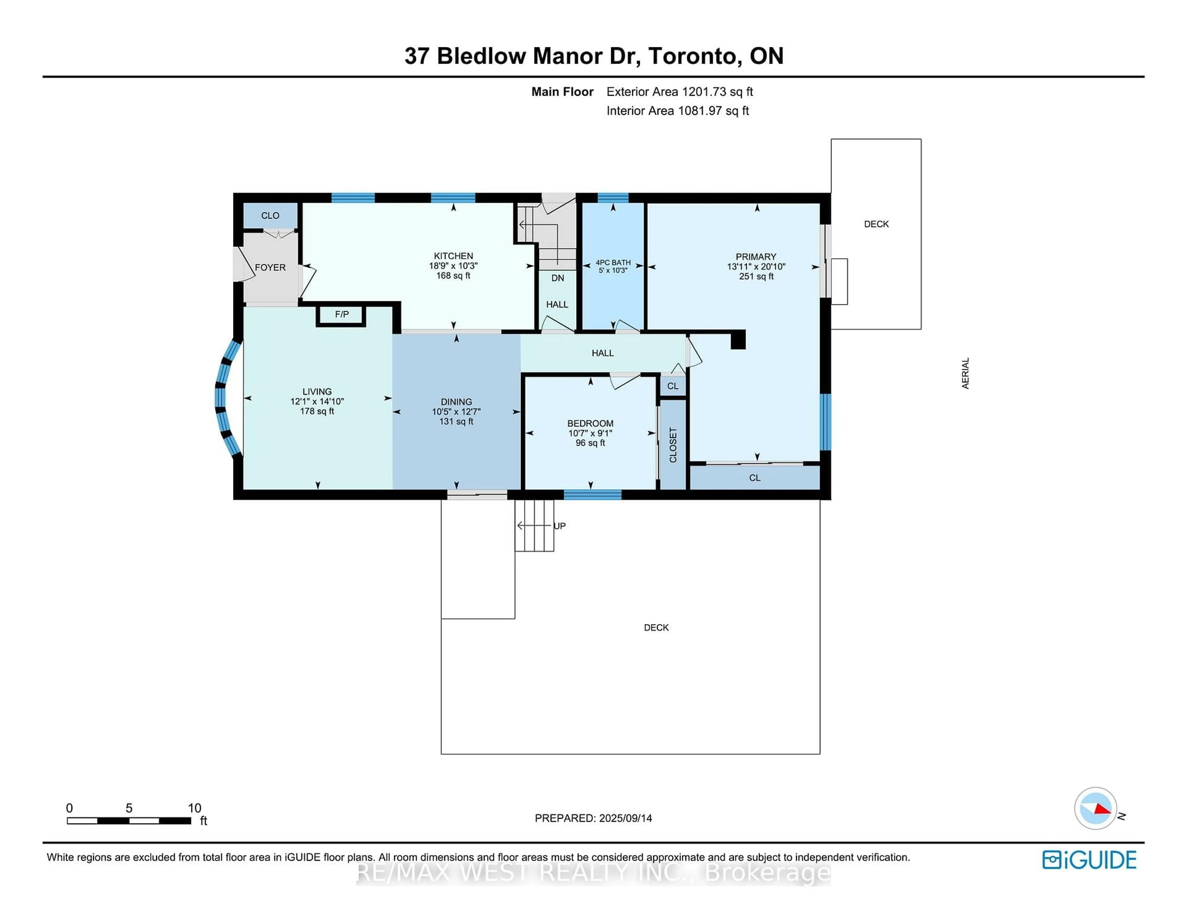 Floor plan for 37 Bledlow Manor Dr, Toronto Ontario M1E 1B1