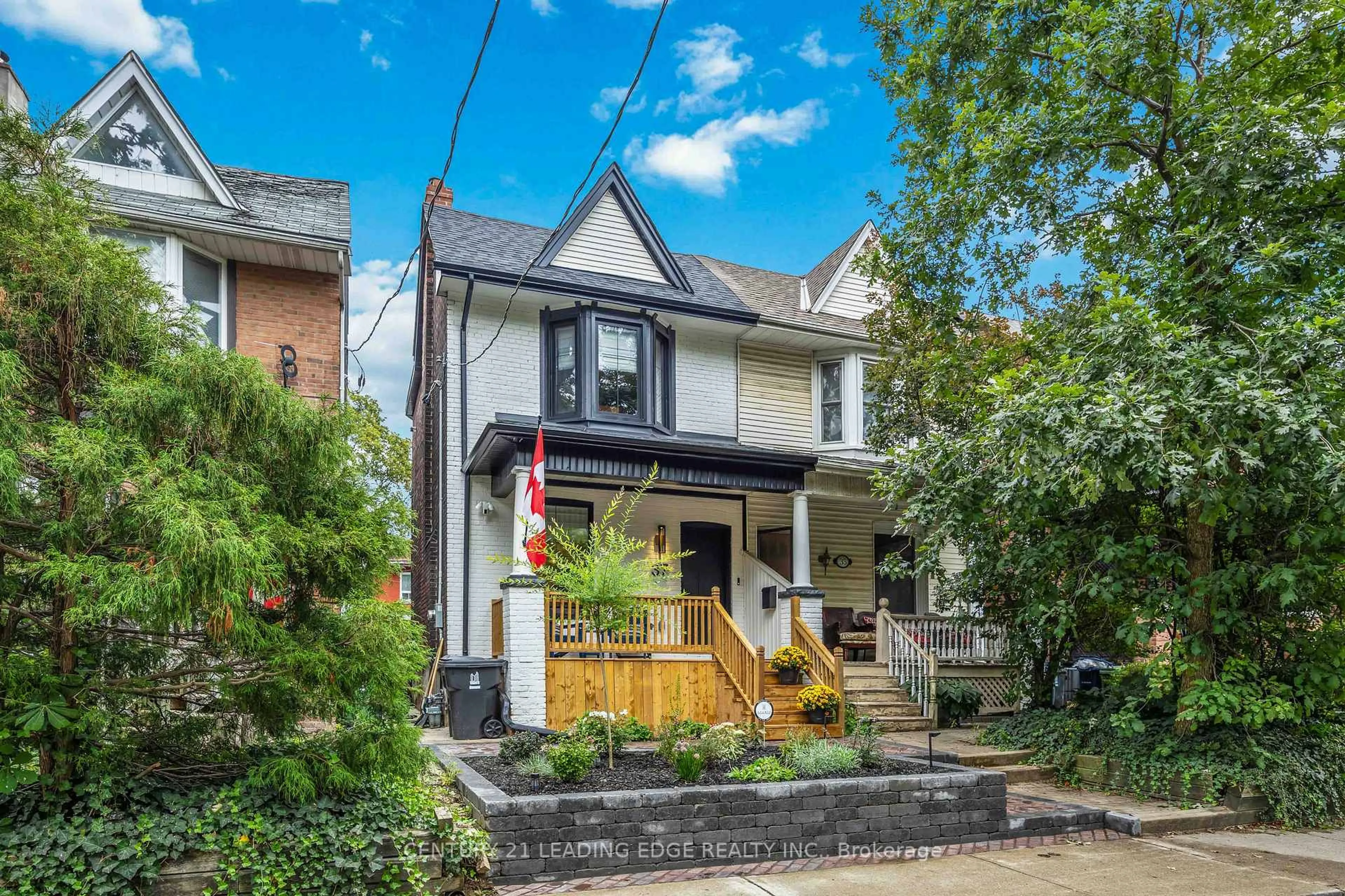 Home with brick exterior material, street for 37 BERTMOUNT Ave, Toronto Ontario M4M 2X8