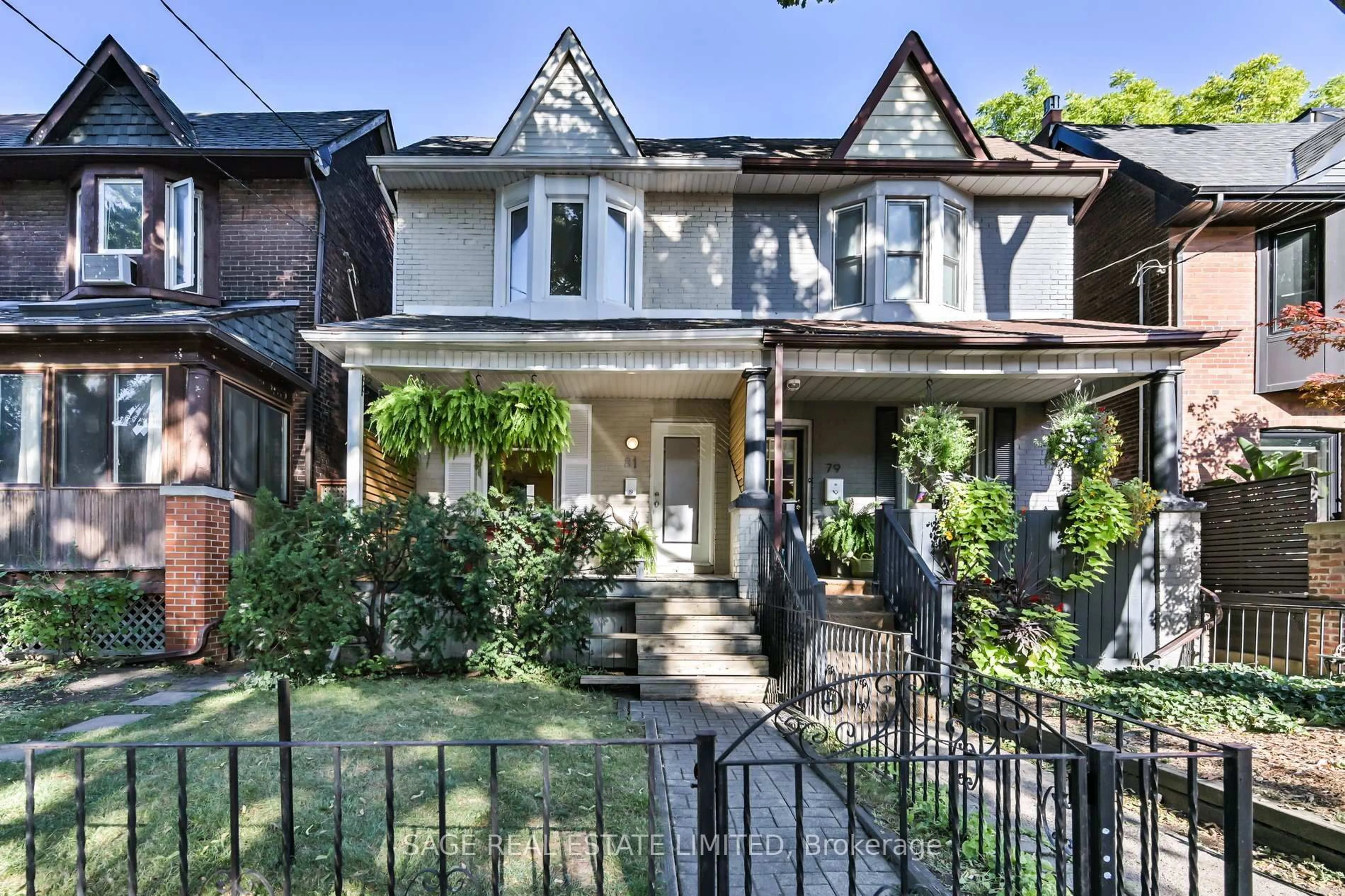 Home with brick exterior material, street for 81 Empire Ave, Toronto Ontario M4M 2L3