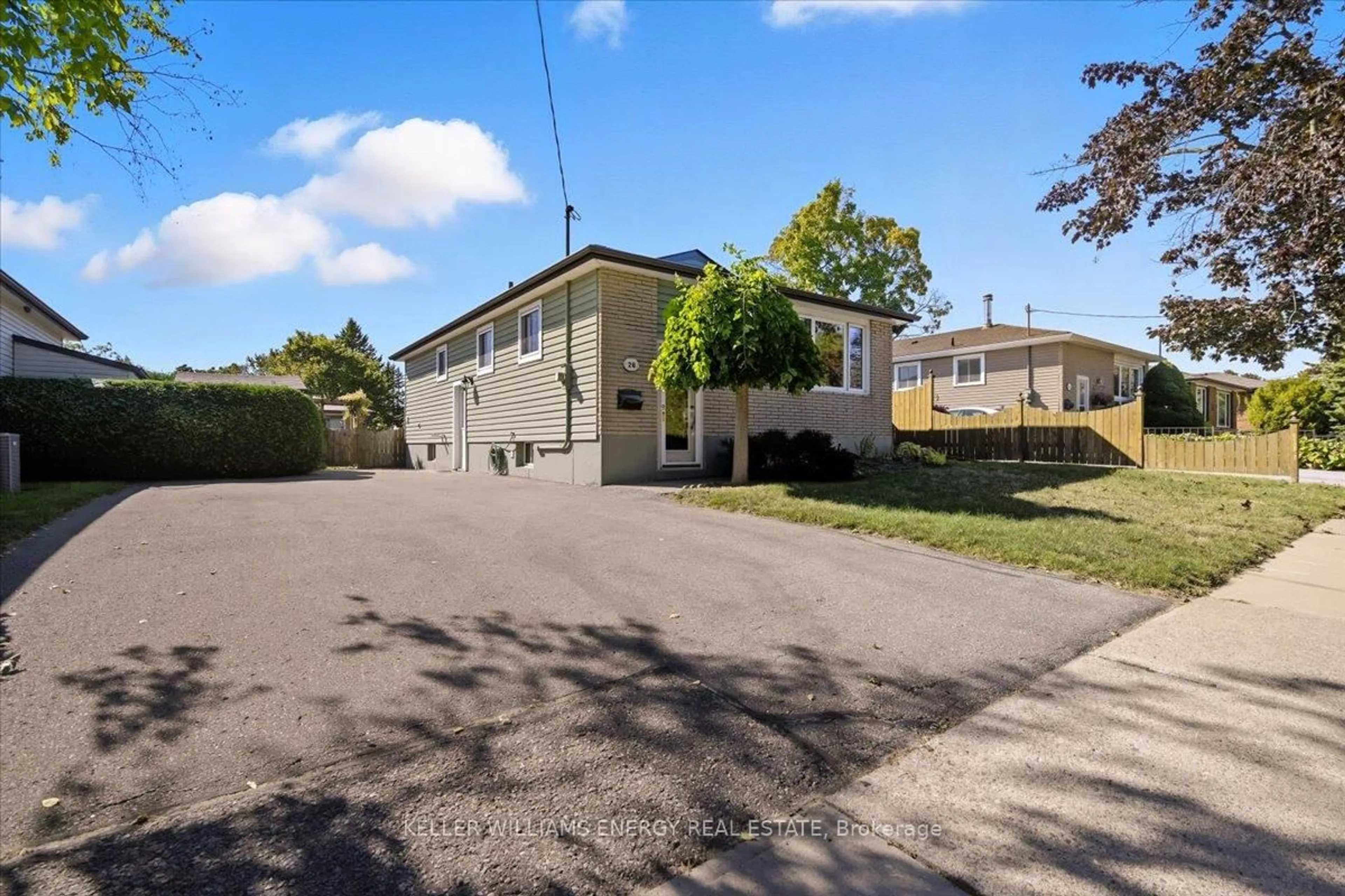 A pic from outside/outdoor area/front of a property/back of a property/a pic from drone, street for 26 Strike Ave, Clarington Ontario L1C 1K3