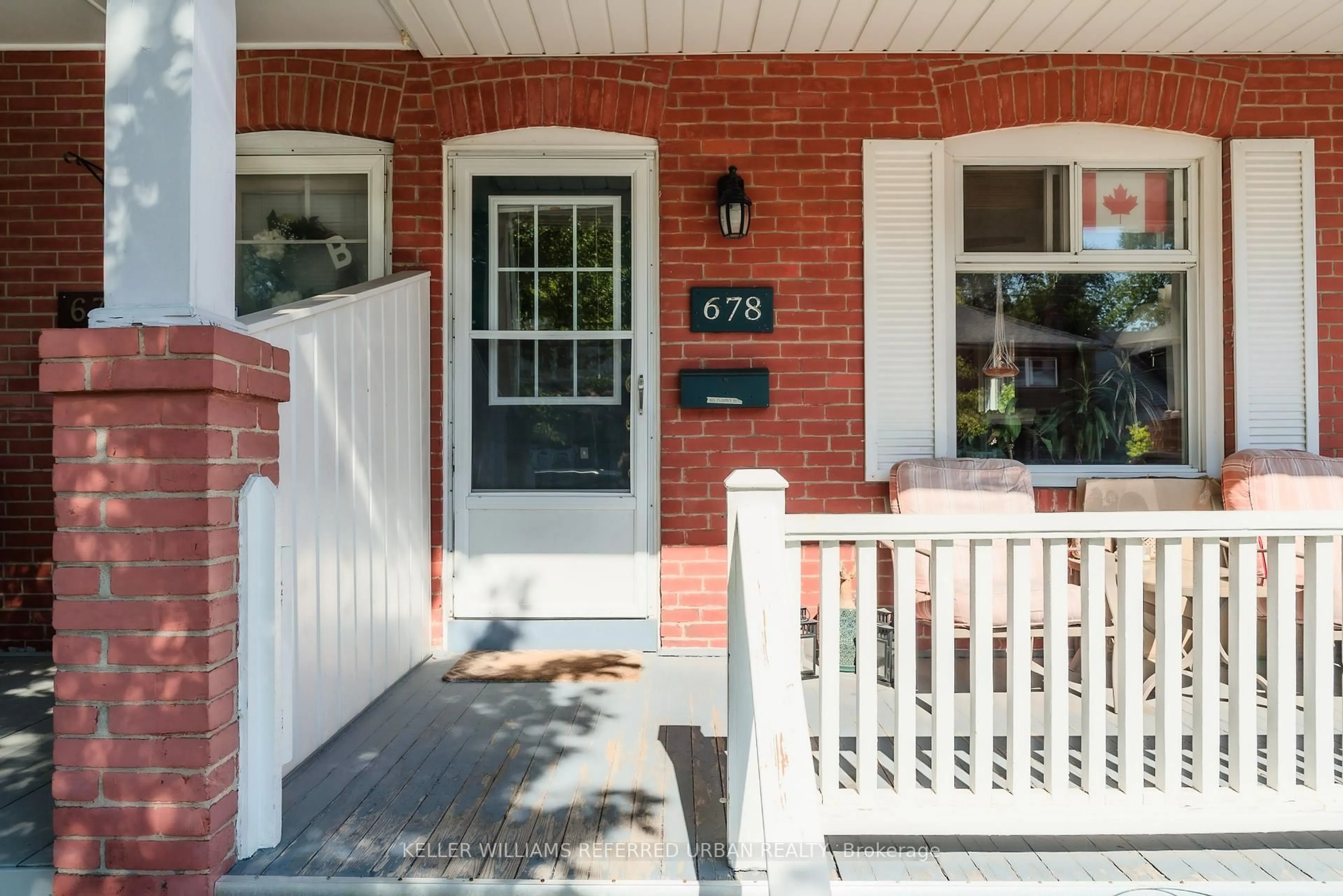 Home with brick exterior material, street for 678 Sammon Ave, Toronto Ontario M4C 2E2