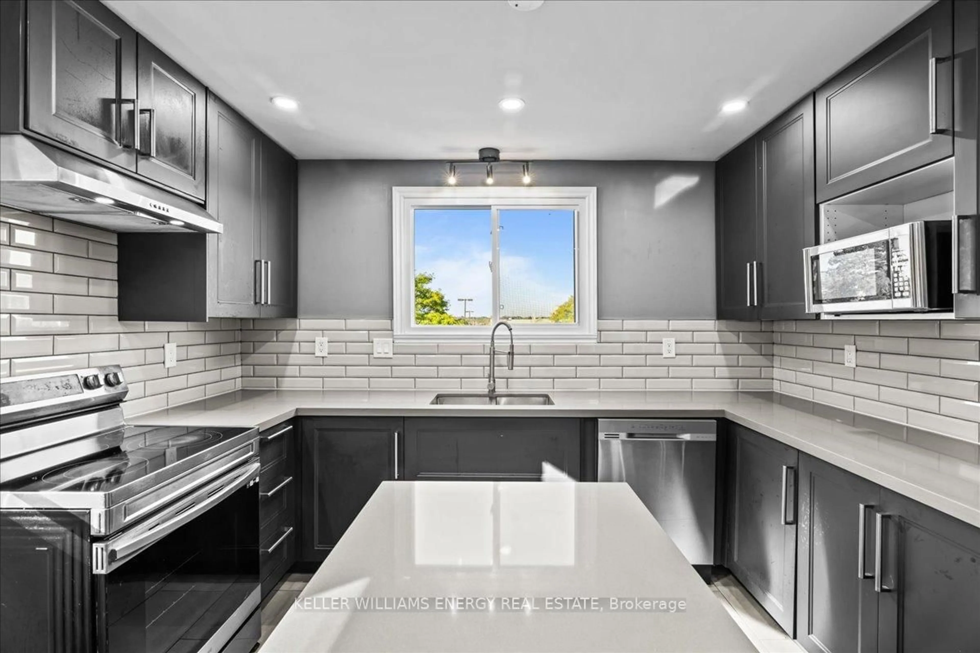 Contemporary kitchen, ceramic/tile floor for 601 Grandview St, Oshawa Ontario L1H 7T5