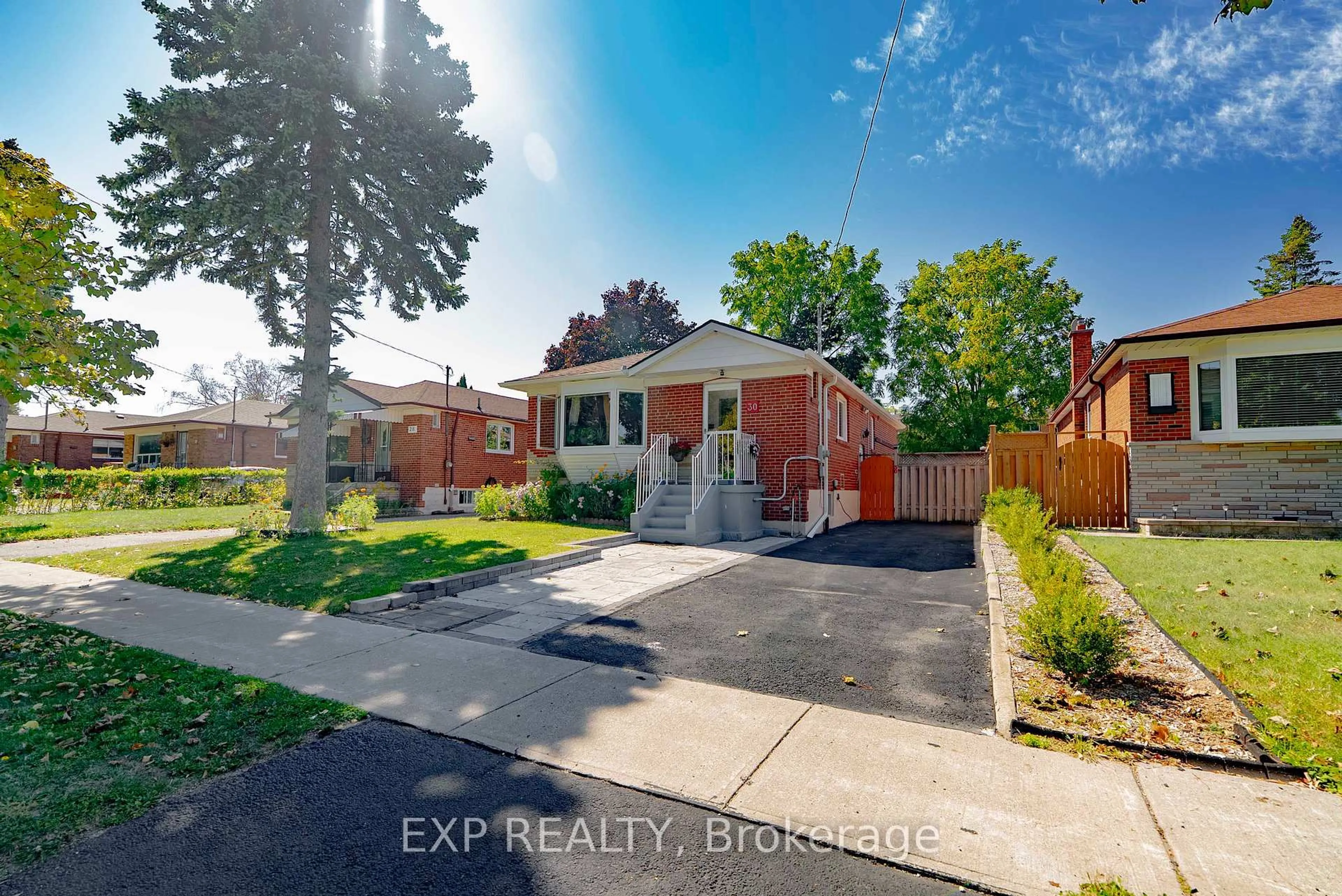 Home with brick exterior material, street for 30 Ronway Cres, Toronto Ontario M1J 2S2