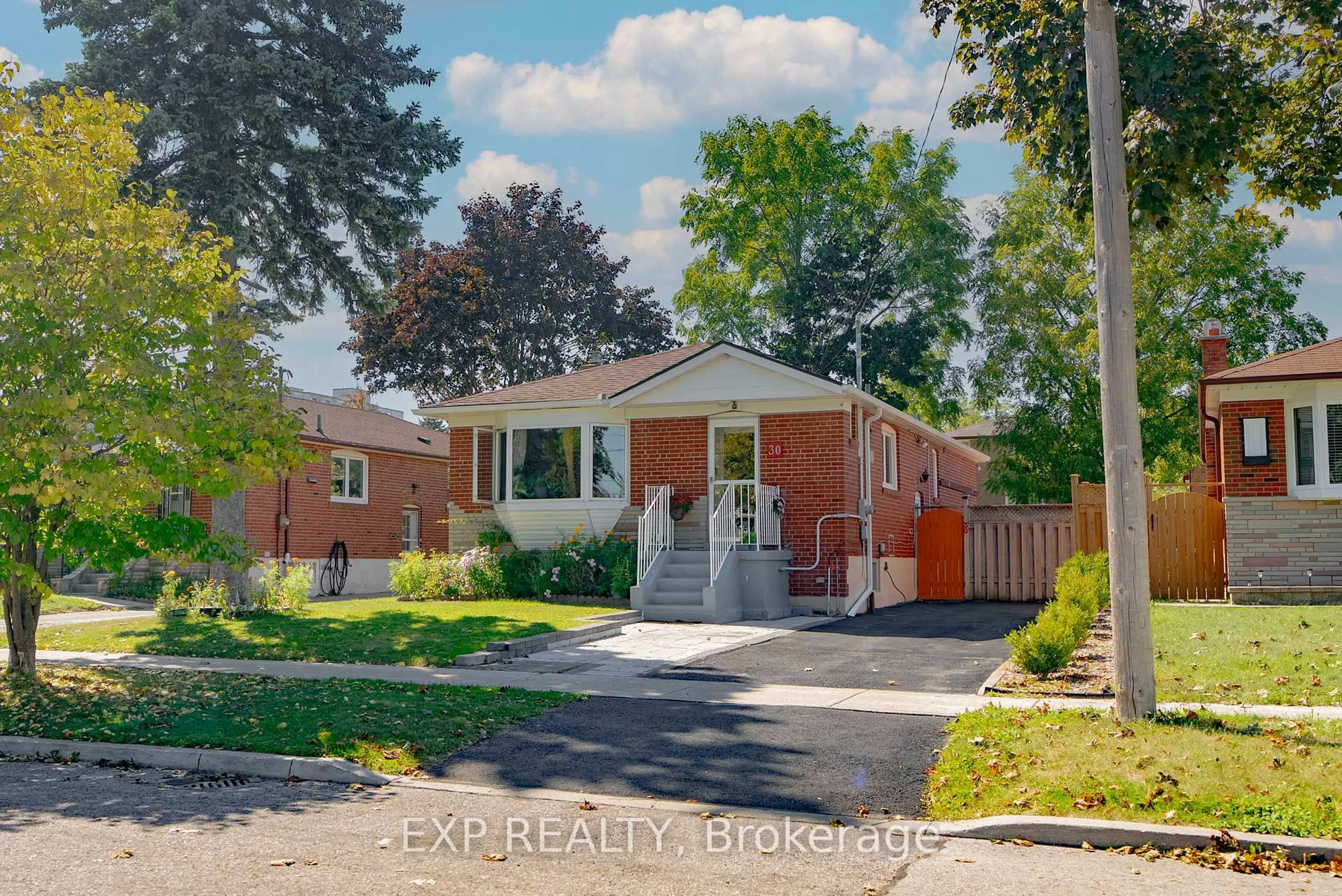 Home with brick exterior material, street for 30 Ronway Cres, Toronto Ontario M1J 2S2