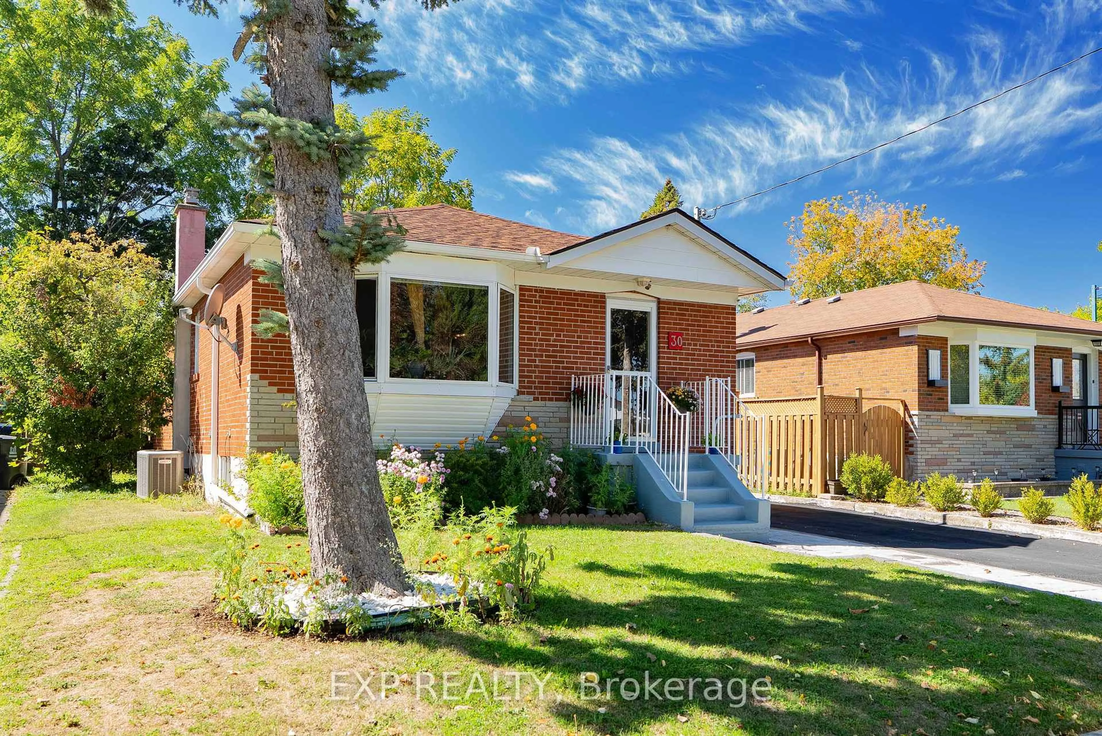 Home with brick exterior material, street for 30 Ronway Cres, Toronto Ontario M1J 2S2