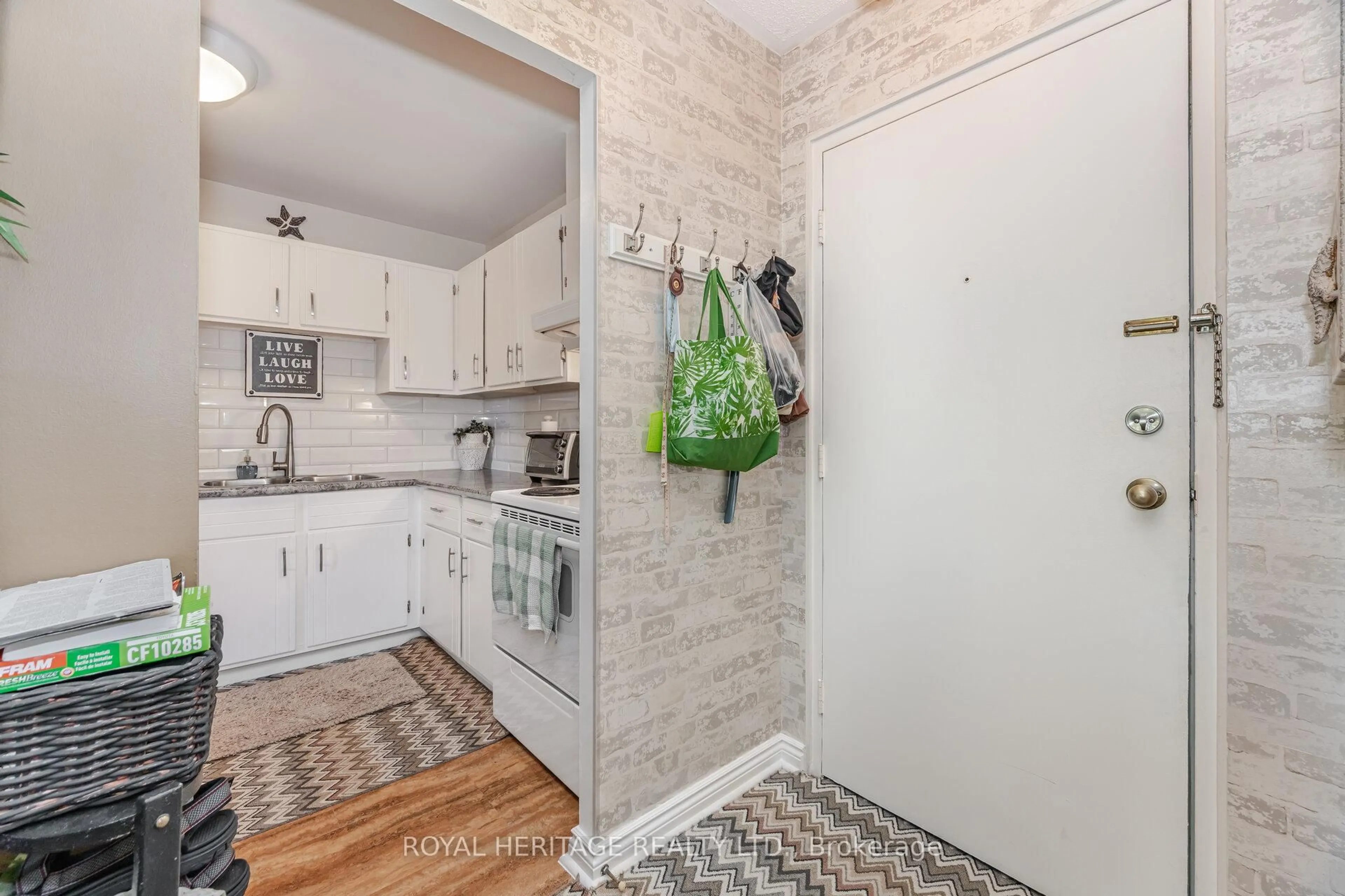 Standard kitchen, ceramic/tile floor for 131 Taunton Rd #304, Oshawa Ontario L1G 3T8