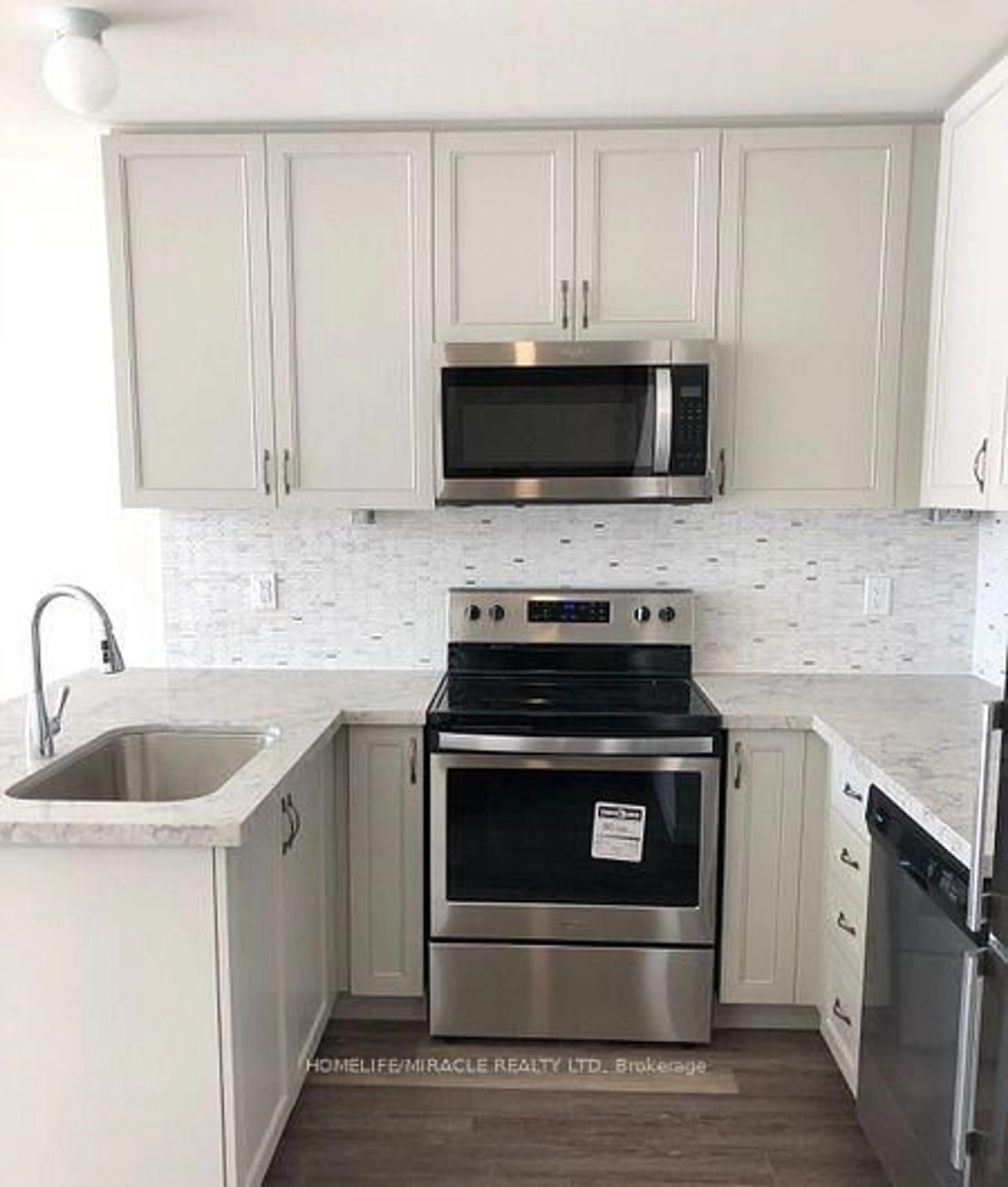 Standard kitchen, ceramic/tile floor for 1711 Pure Springs Blvd #104, Pickering Ontario L1X 0E3