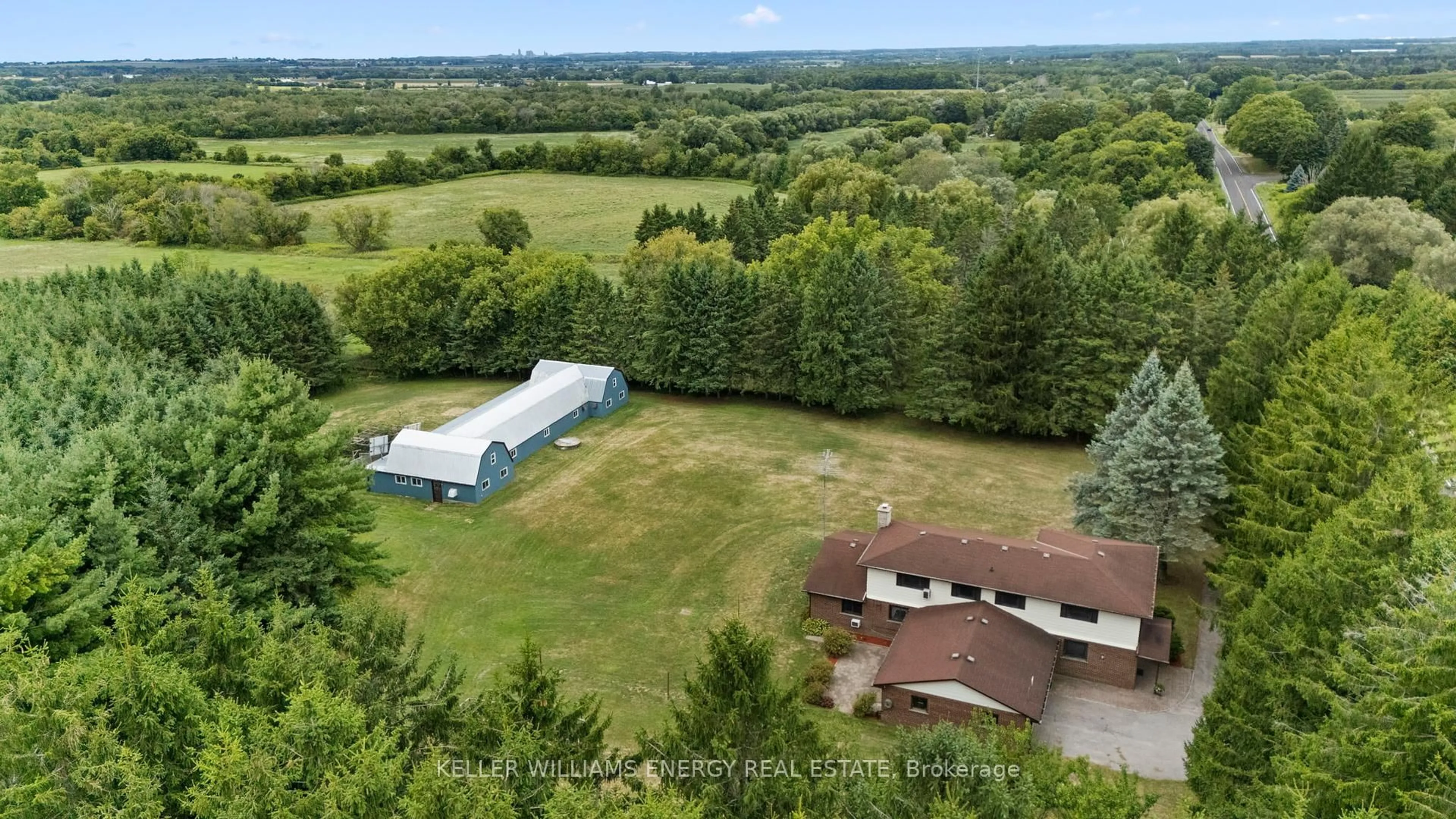A pic from outside/outdoor area/front of a property/back of a property/a pic from drone, unknown for 3749 Concession 5 Rd, Clarington Ontario L0B 1M0