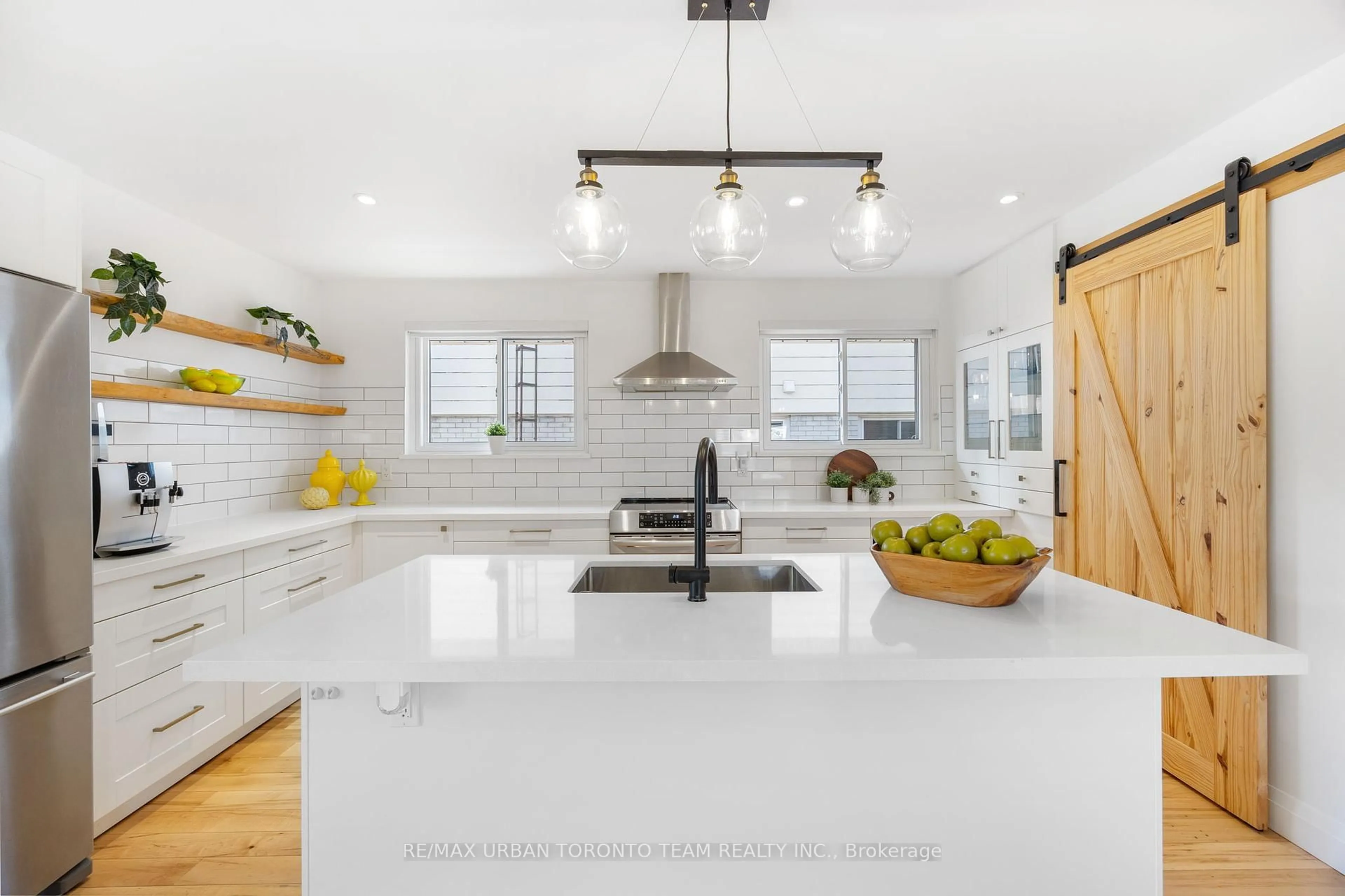 Contemporary kitchen, ceramic/tile floor for 52 Earswick Dr, Toronto Ontario M1E 1C6