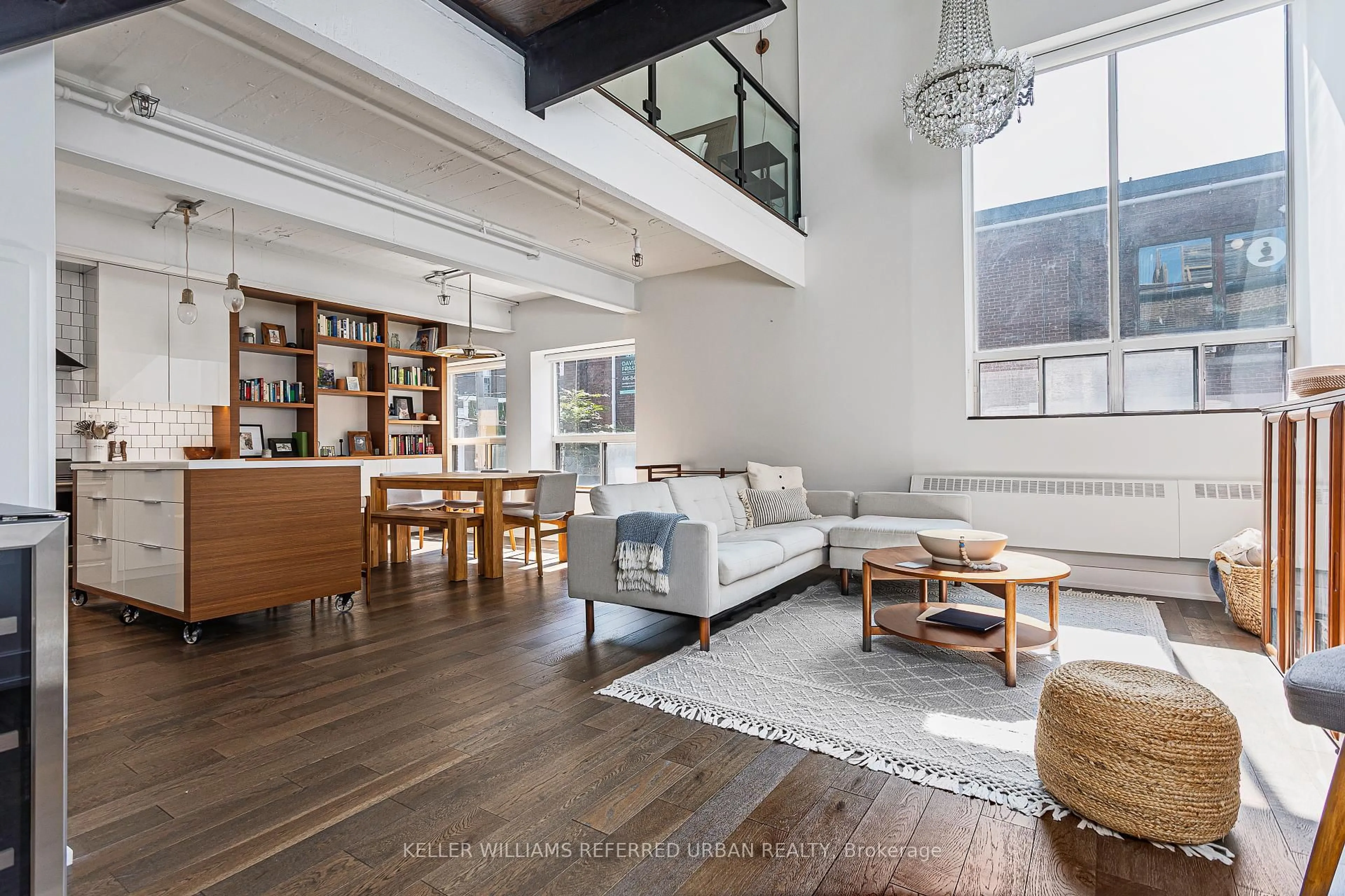 Living room with furniture, unknown for 326 Carlaw Ave #106, Toronto Ontario M4M 3N8