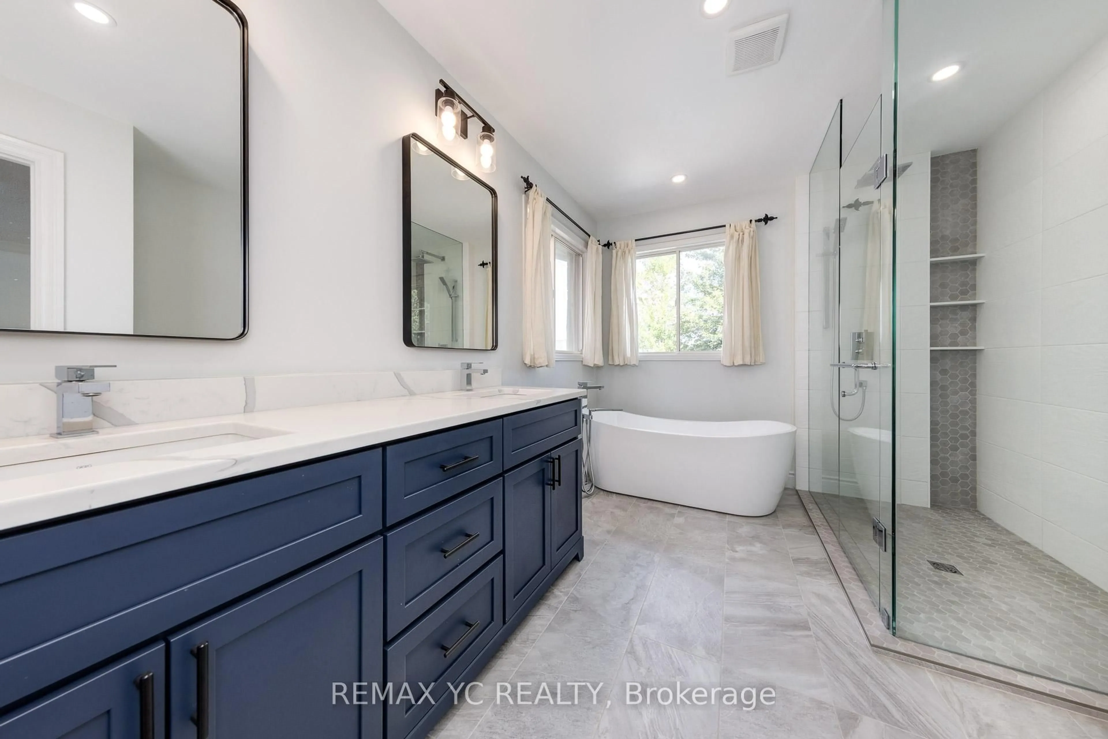 Contemporary bathroom, ceramic/tile floor for 896 Darwin Dr, Pickering Ontario L1X 2P8