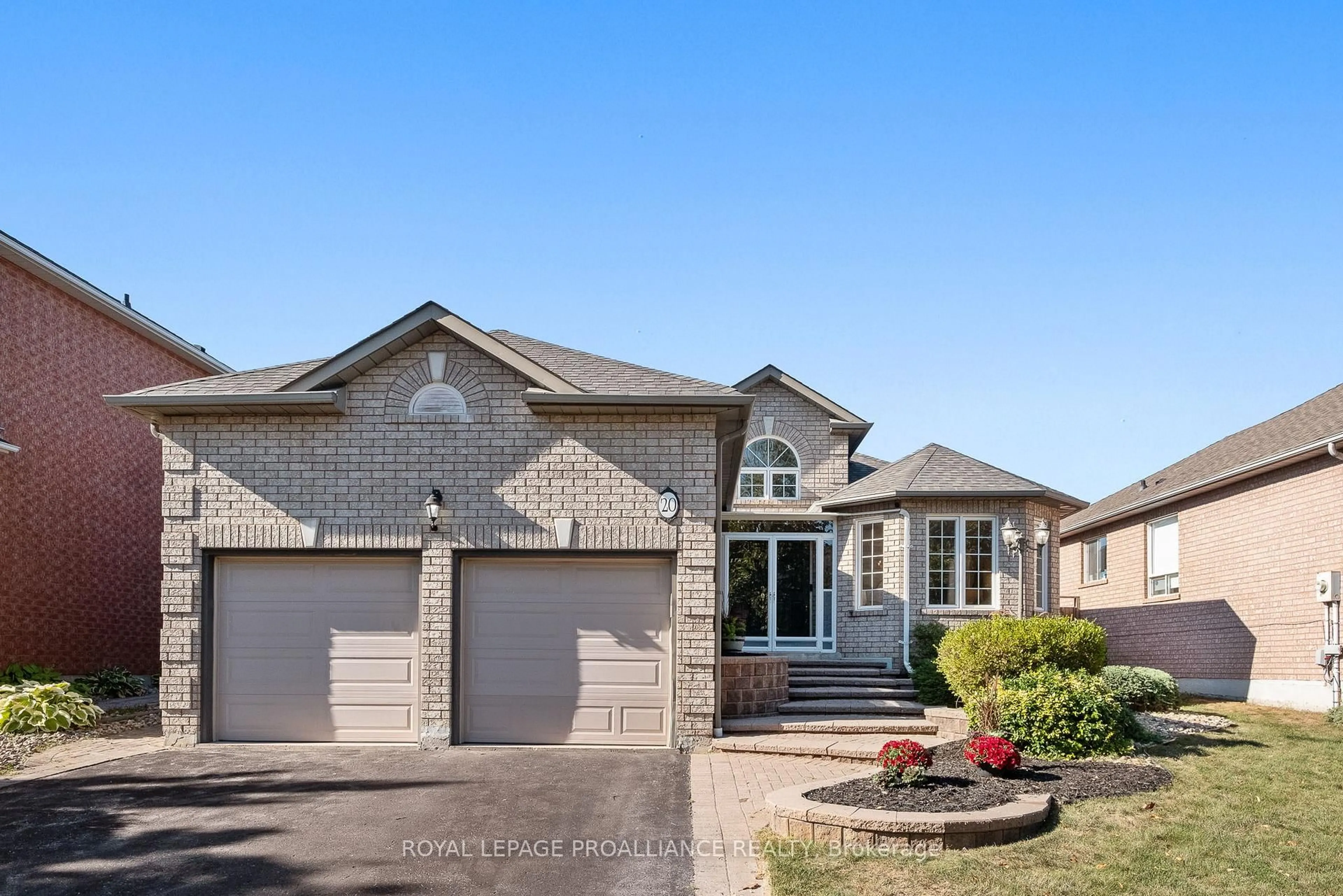 Home with brick exterior material, street for 20 Patrick Dr, Whitby Ontario L1R 2L1
