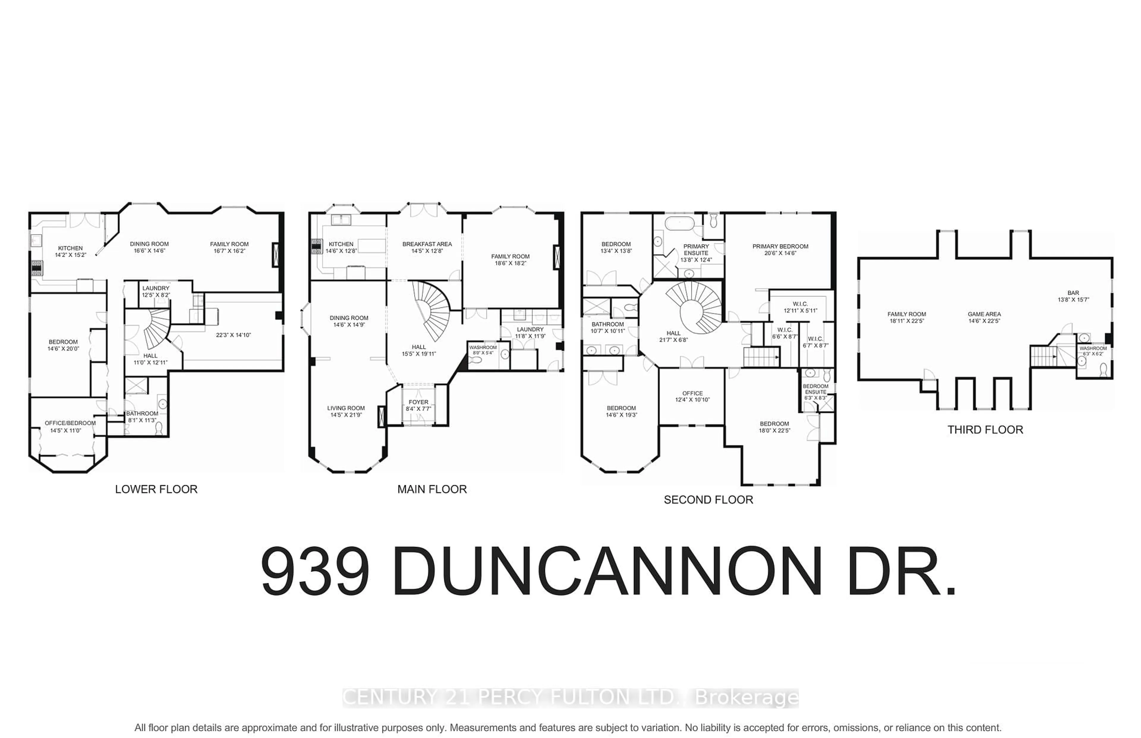 Floor plan for 939 Duncannon Dr, Pickering Ontario L1X 2P3