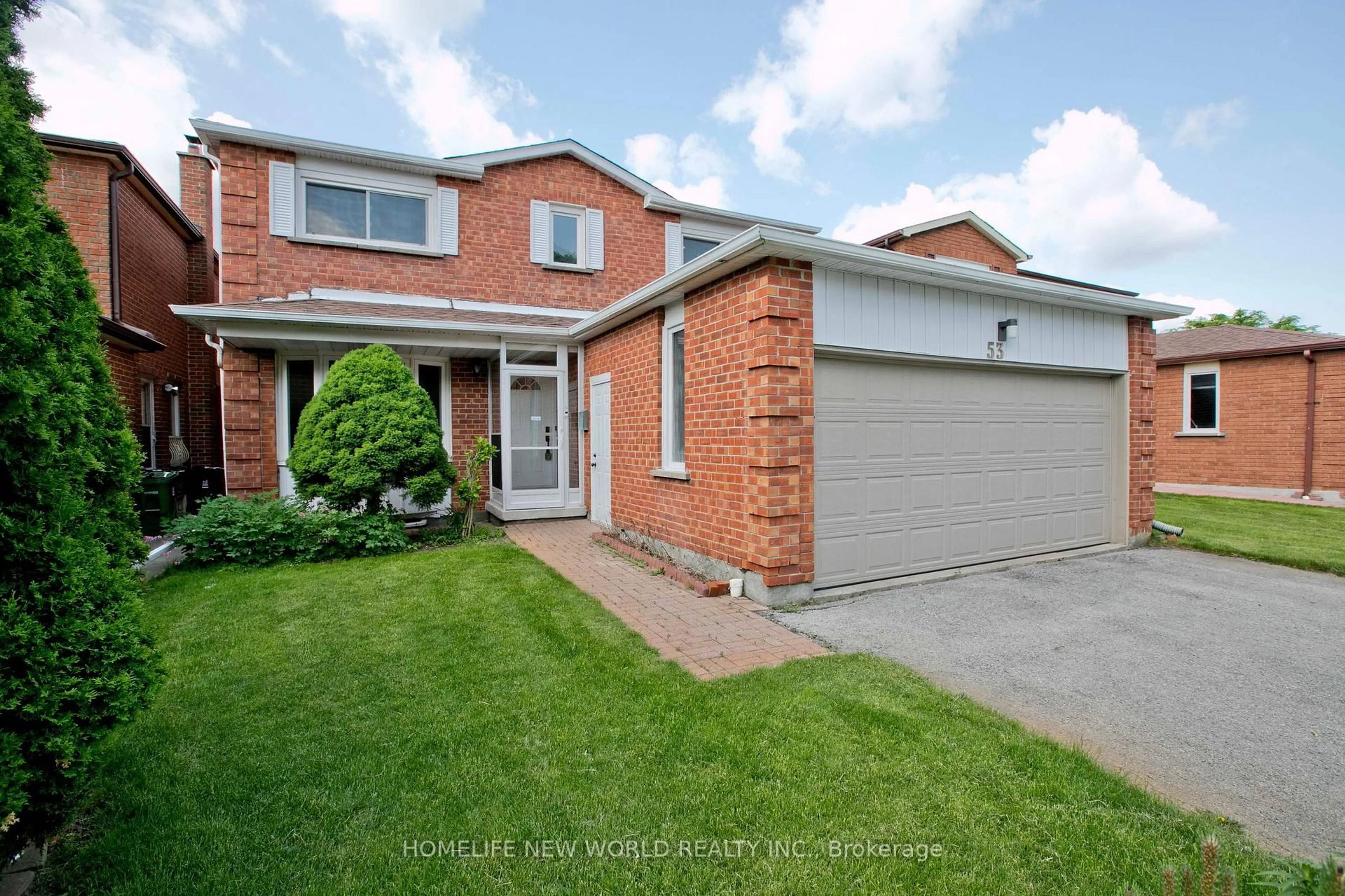 Home with brick exterior material, street for 53 Sanwood Blvd, Toronto Ontario M1V 3L6