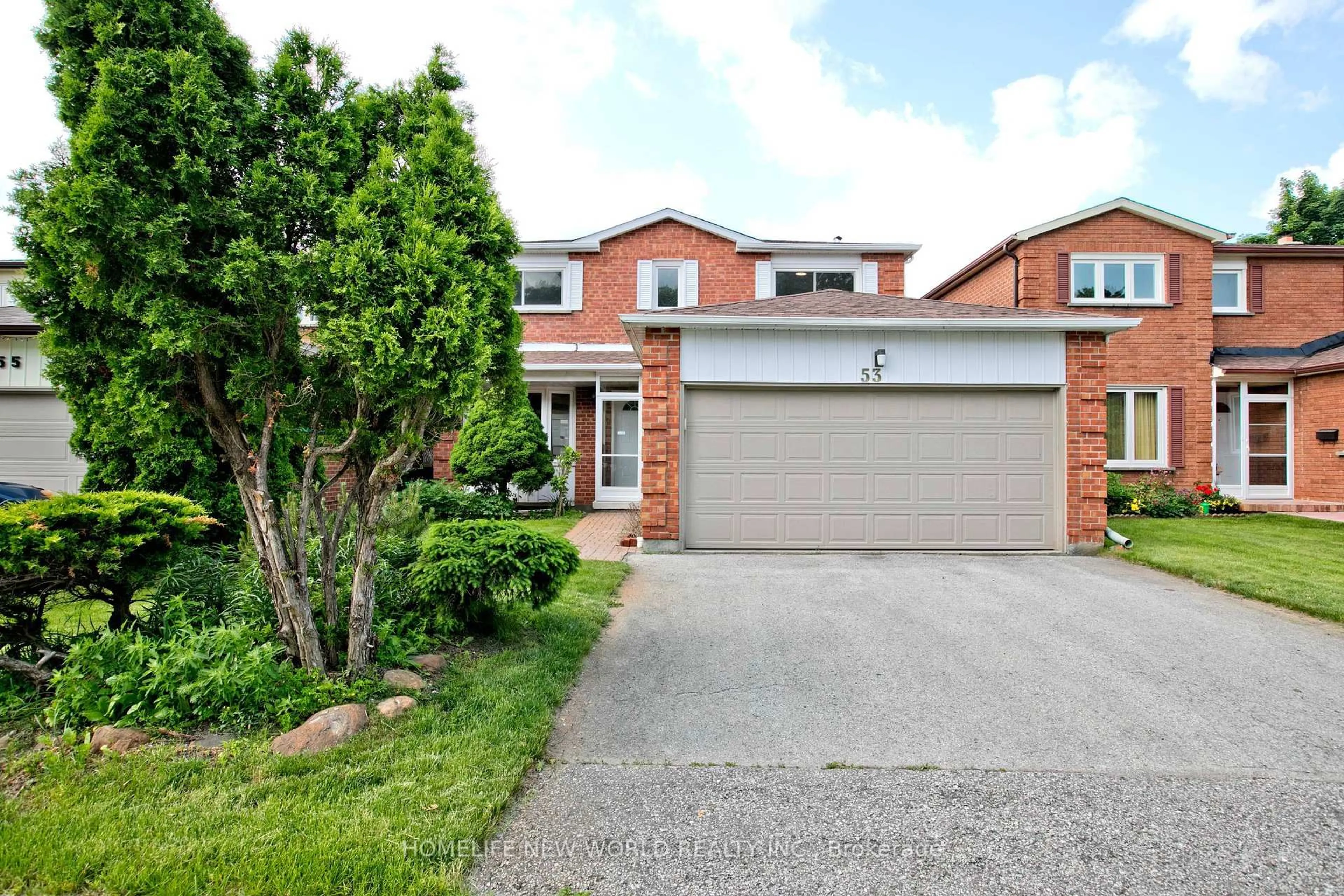 Home with brick exterior material, street for 53 Sanwood Blvd, Toronto Ontario M1V 3L6