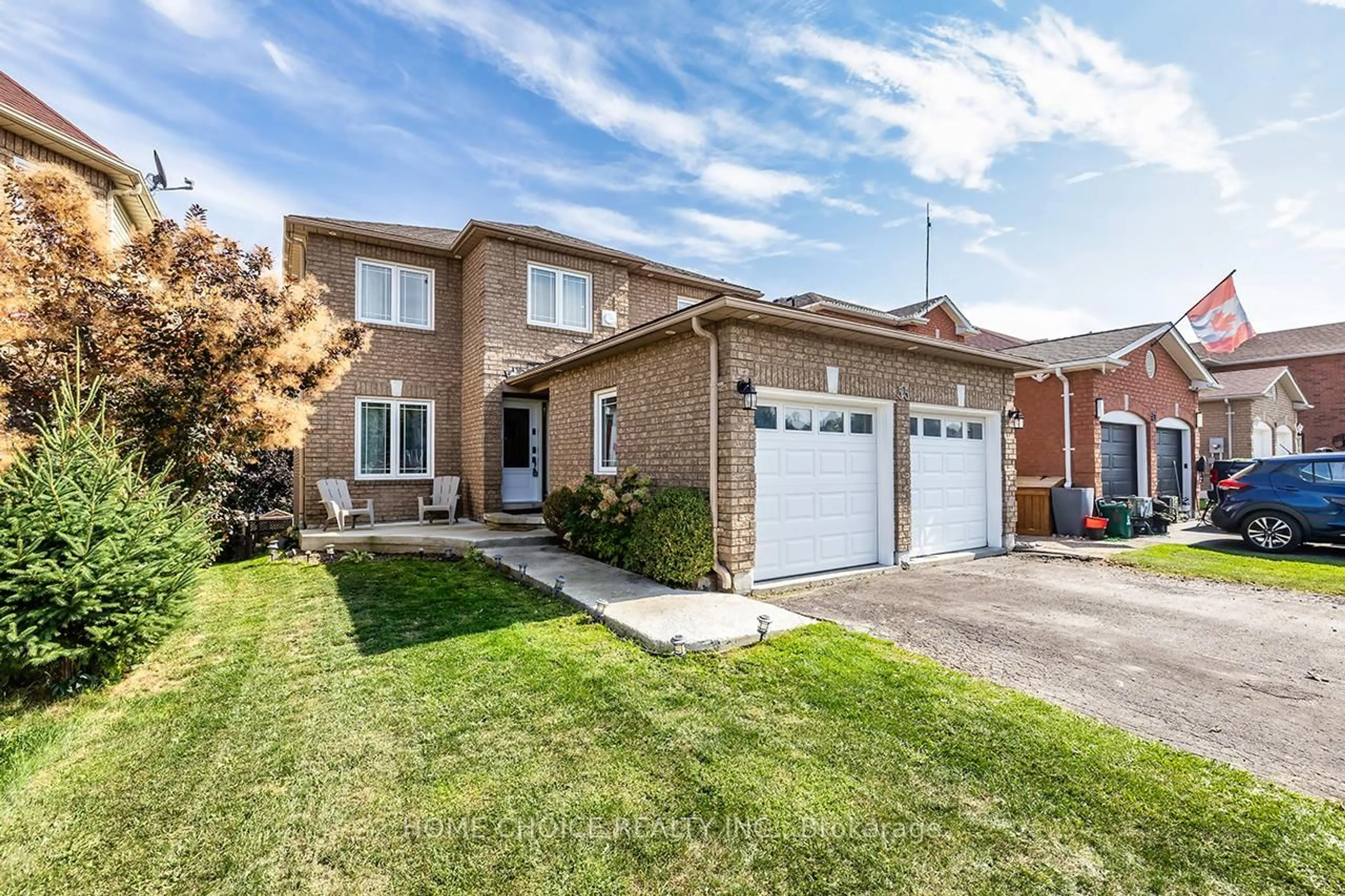 Home with brick exterior material, street for 55 Apple Blossom Blvd, Clarington Ontario L1C 4L9