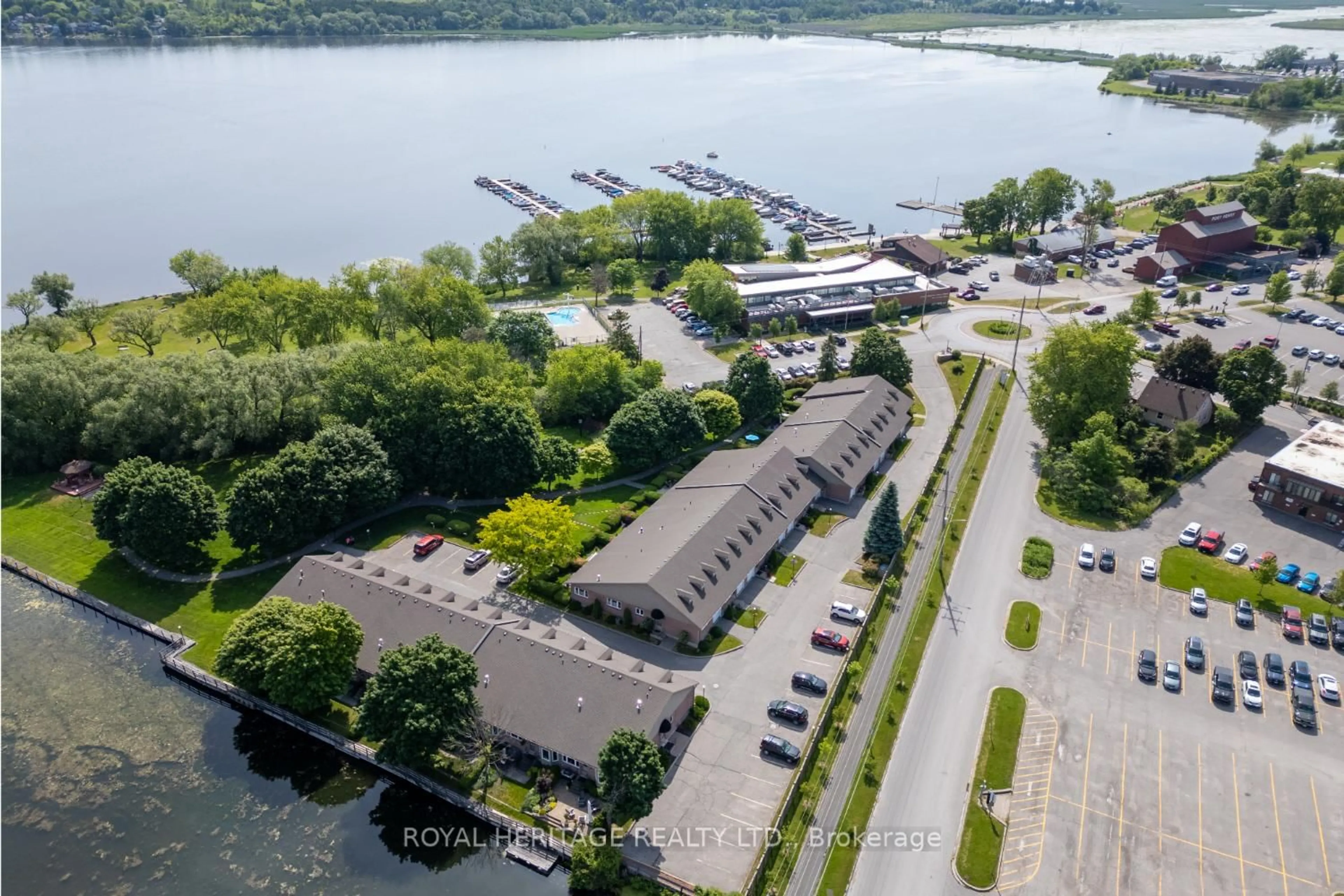 A pic from outside/outdoor area/front of a property/back of a property/a pic from drone, water/lake/river/ocean view for 234 Water St #15, Scugog Ontario L9L 1C4