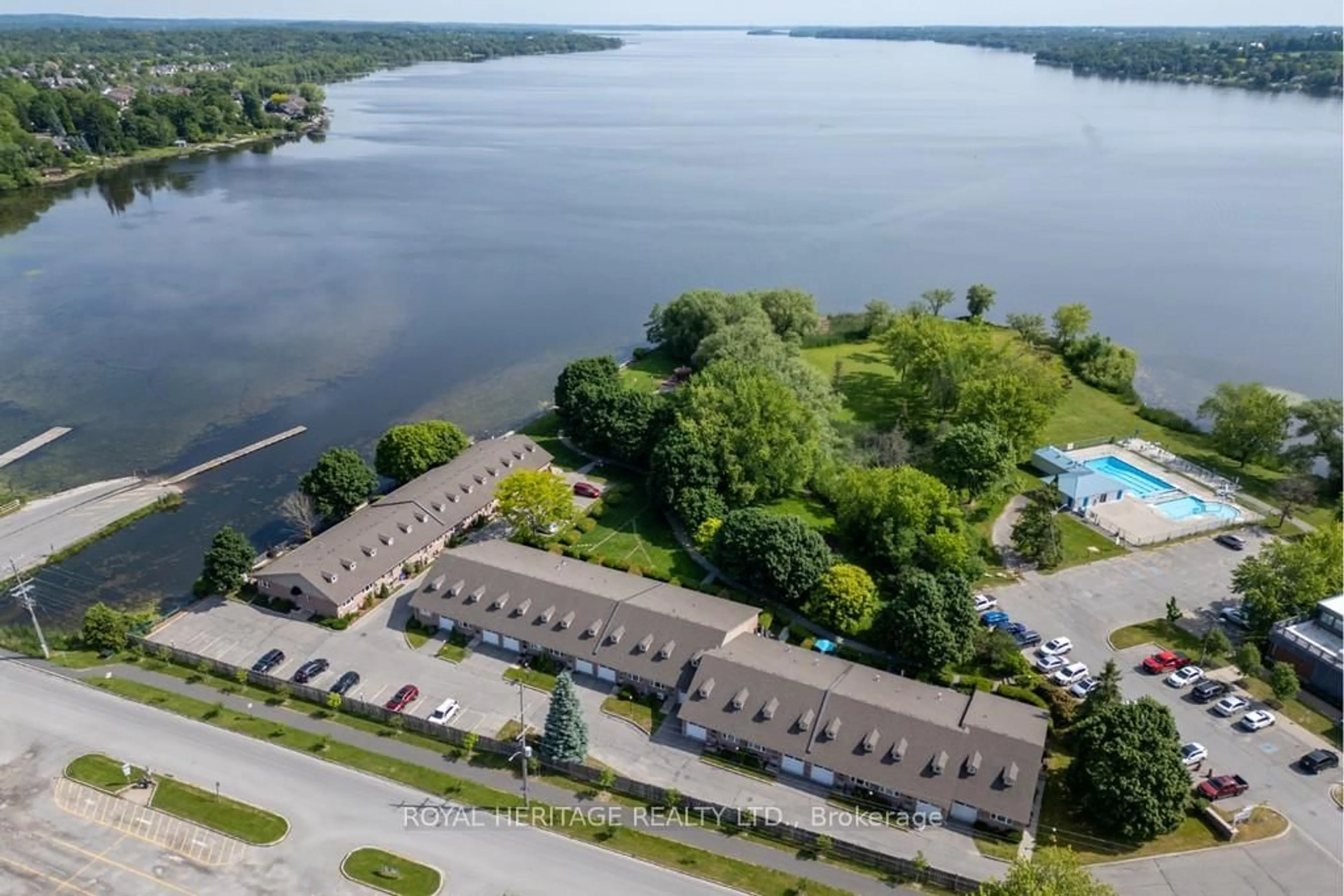 A pic from outside/outdoor area/front of a property/back of a property/a pic from drone, water/lake/river/ocean view for 234 Water St #15, Scugog Ontario L9L 1C4