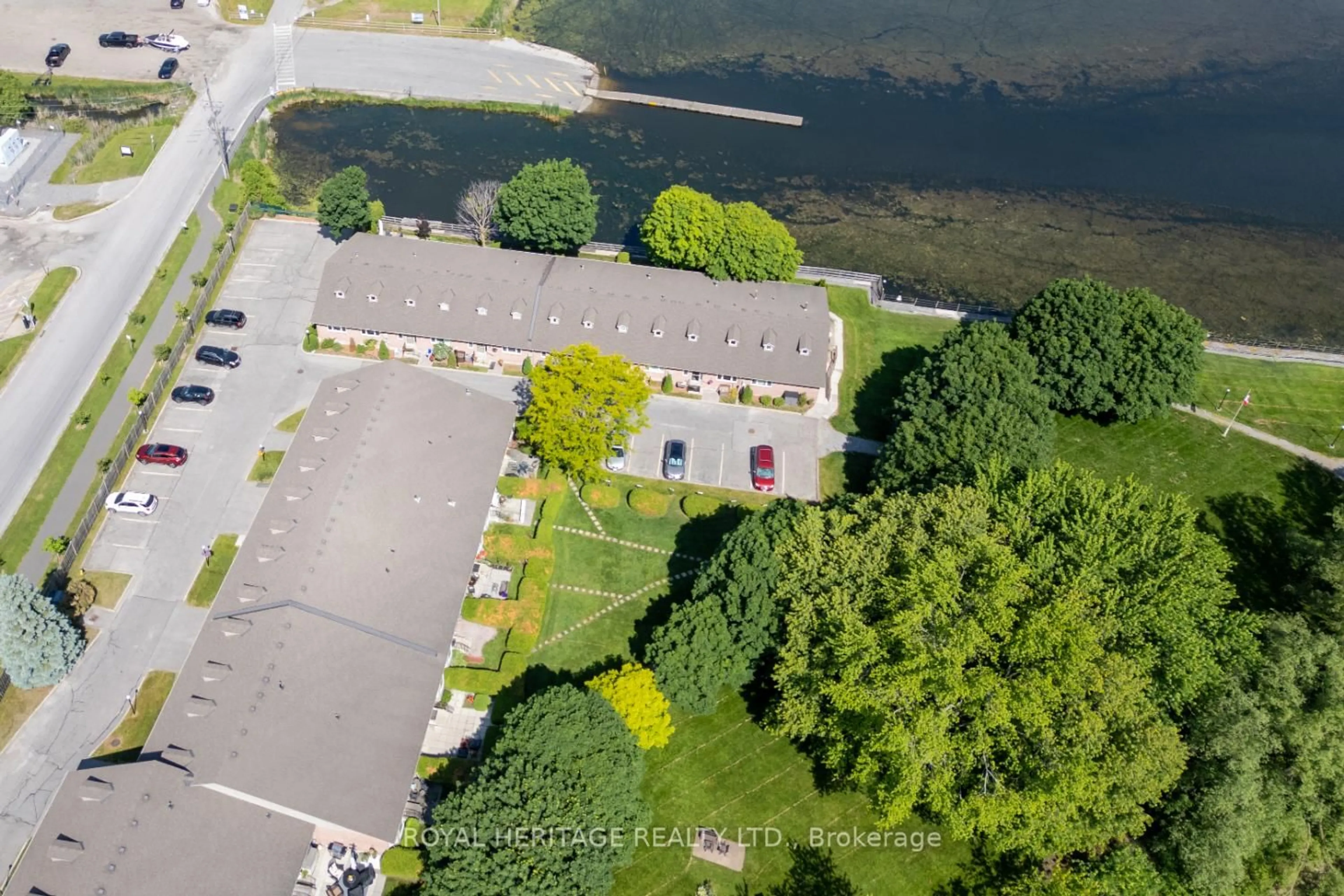 A pic from outside/outdoor area/front of a property/back of a property/a pic from drone, water/lake/river/ocean view for 234 Water St #15, Scugog Ontario L9L 1C4