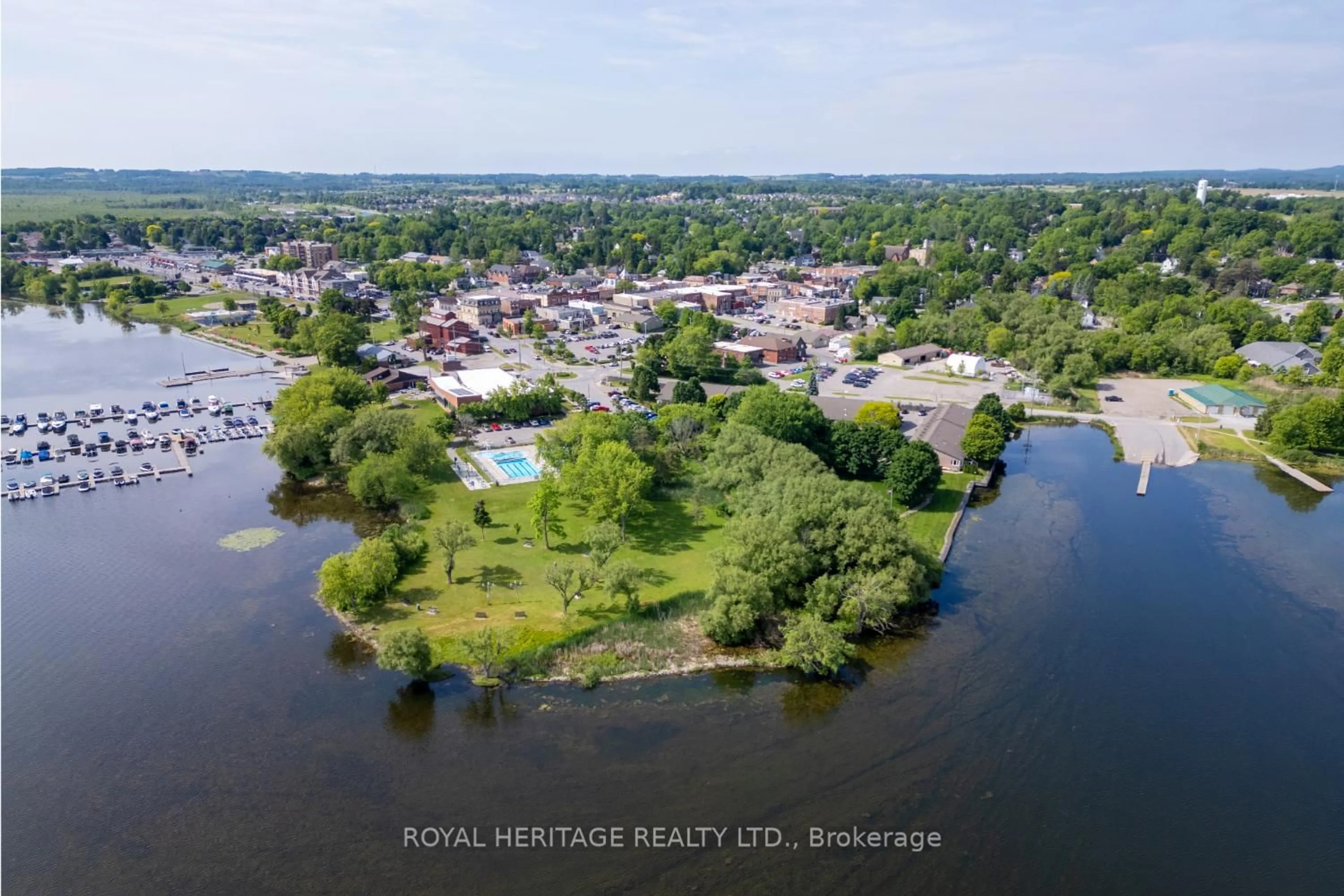 A pic from outside/outdoor area/front of a property/back of a property/a pic from drone, water/lake/river/ocean view for 234 Water St #15, Scugog Ontario L9L 1C4