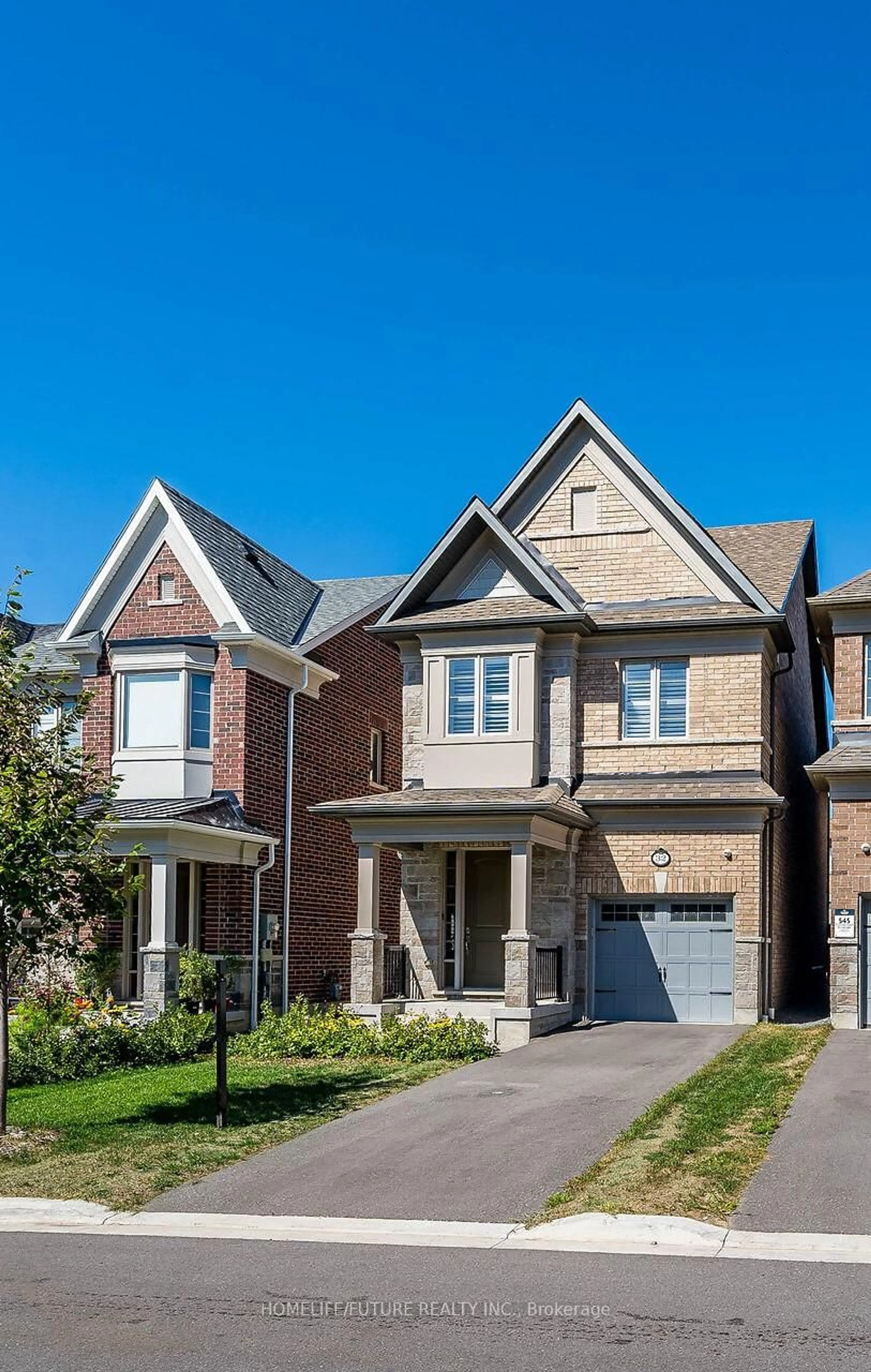 Home with brick exterior material, street for 32 Gillivary Dr, Whitby Ontario L1P 0C9