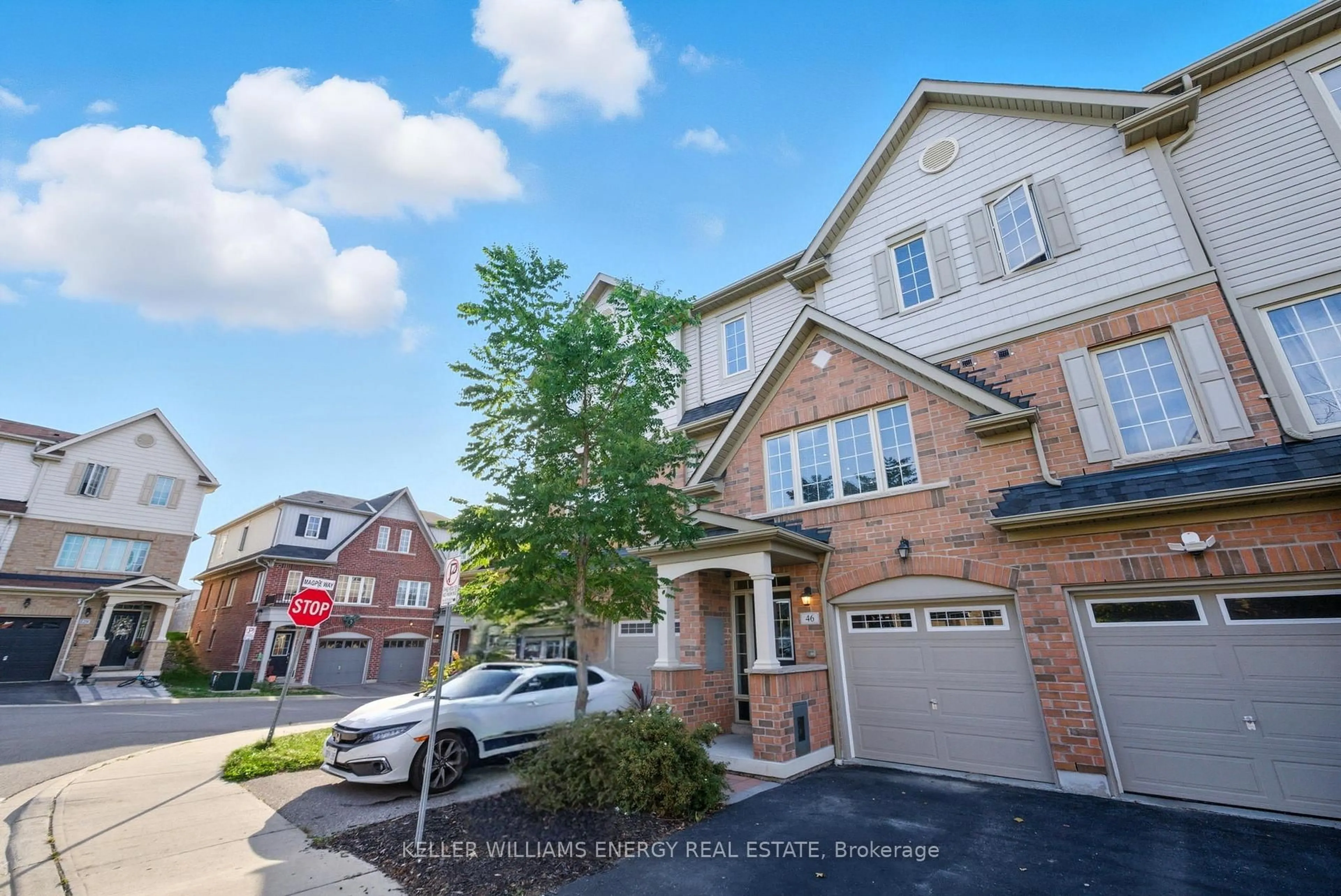 Home with brick exterior material, street for 46 Comfort Way, Whitby Ontario L1N 2K6