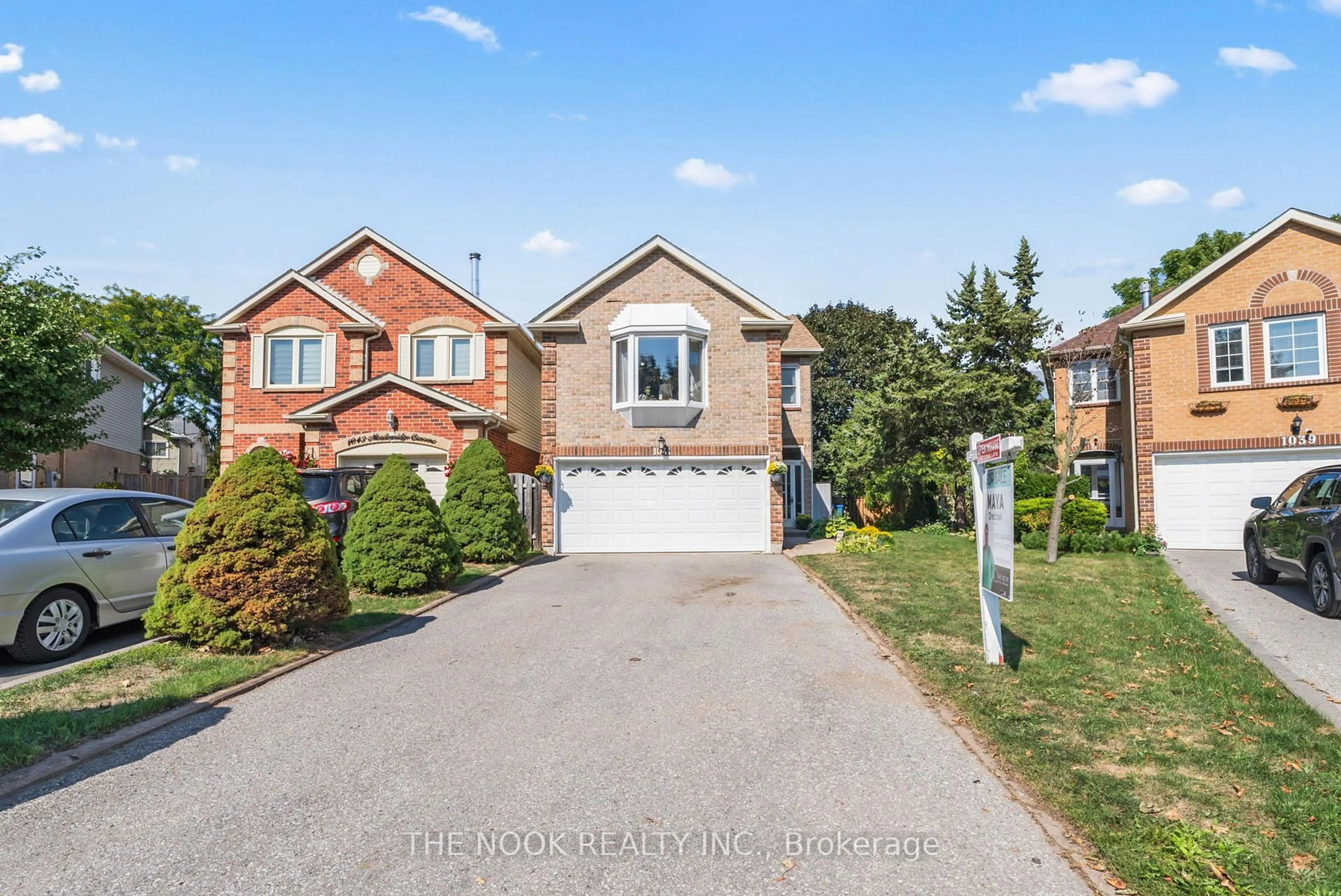 Home with brick exterior material, street for 1041 Meadowridge Cres, Pickering Ontario L1V 4Z6