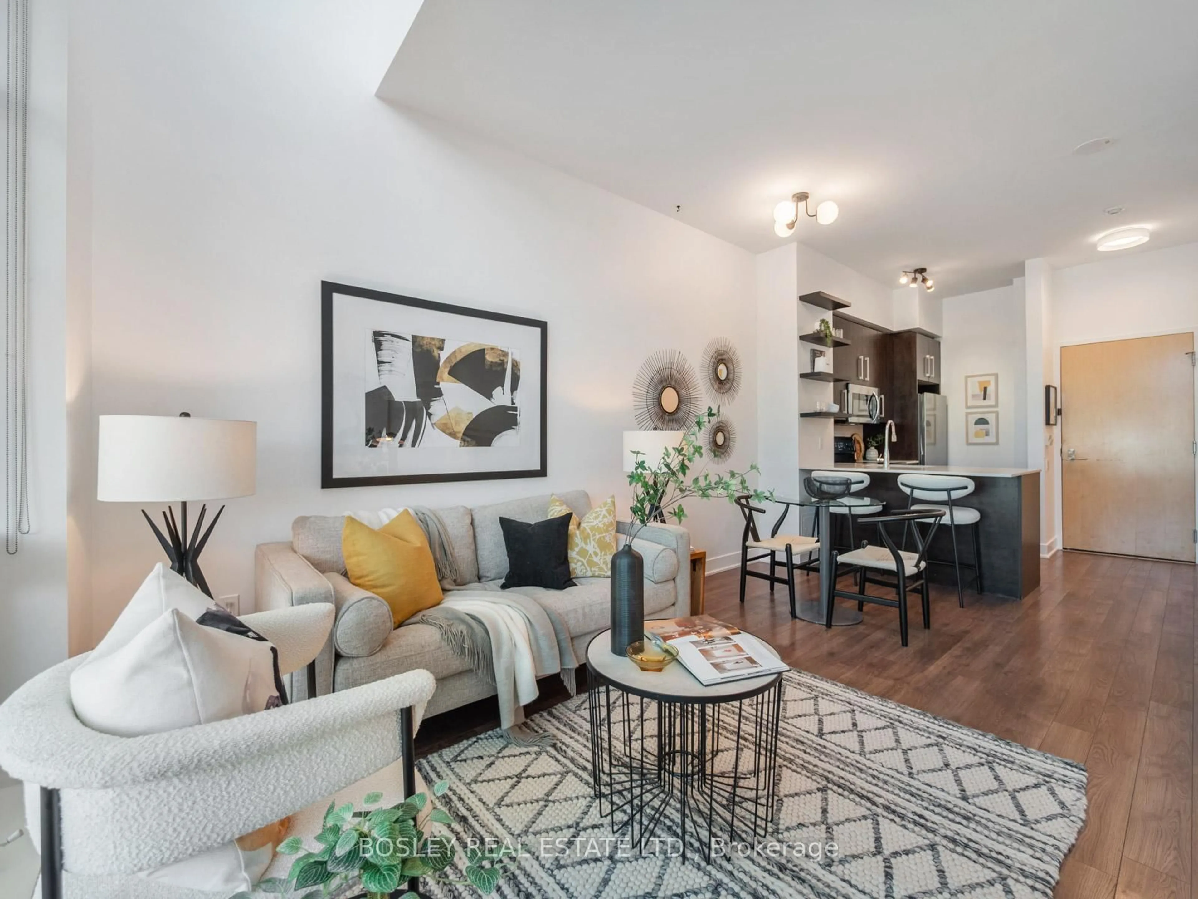 Living room with furniture, unknown for 1048 broadview Ave #TH 1, Toronto Ontario M4K 2B8