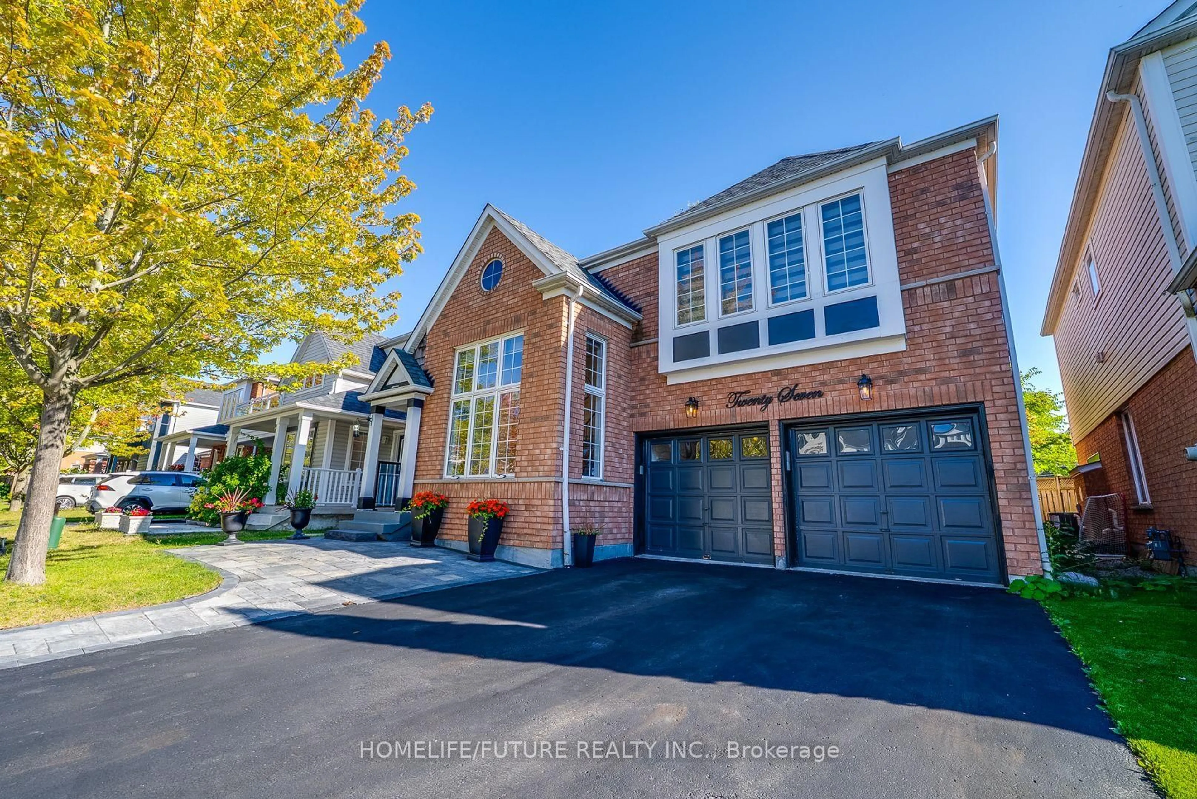 Home with brick exterior material, street for 27 Oleary Dr, Ajax Ontario L1Z 1M9