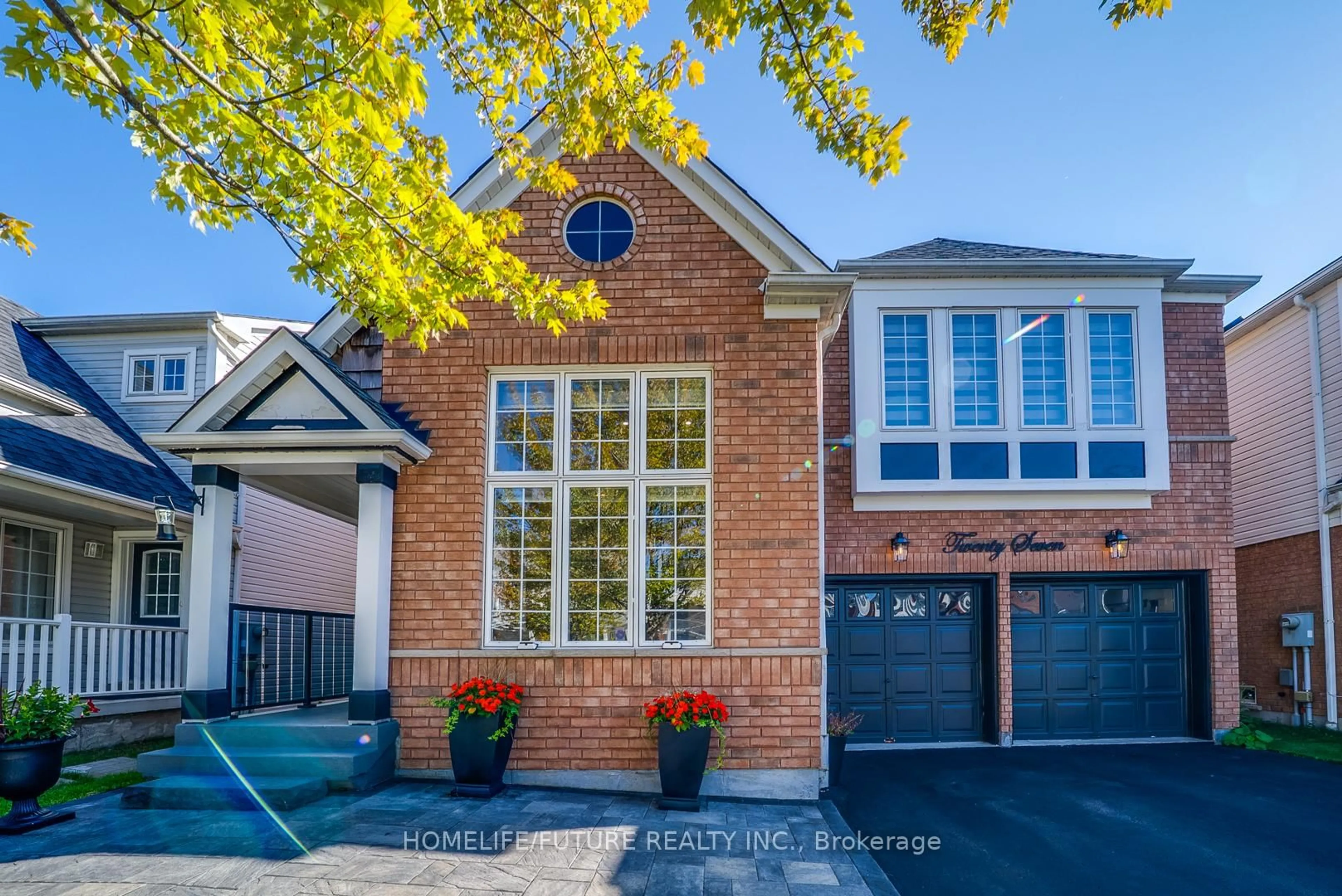Home with brick exterior material, street for 27 Oleary Dr, Ajax Ontario L1Z 1M9