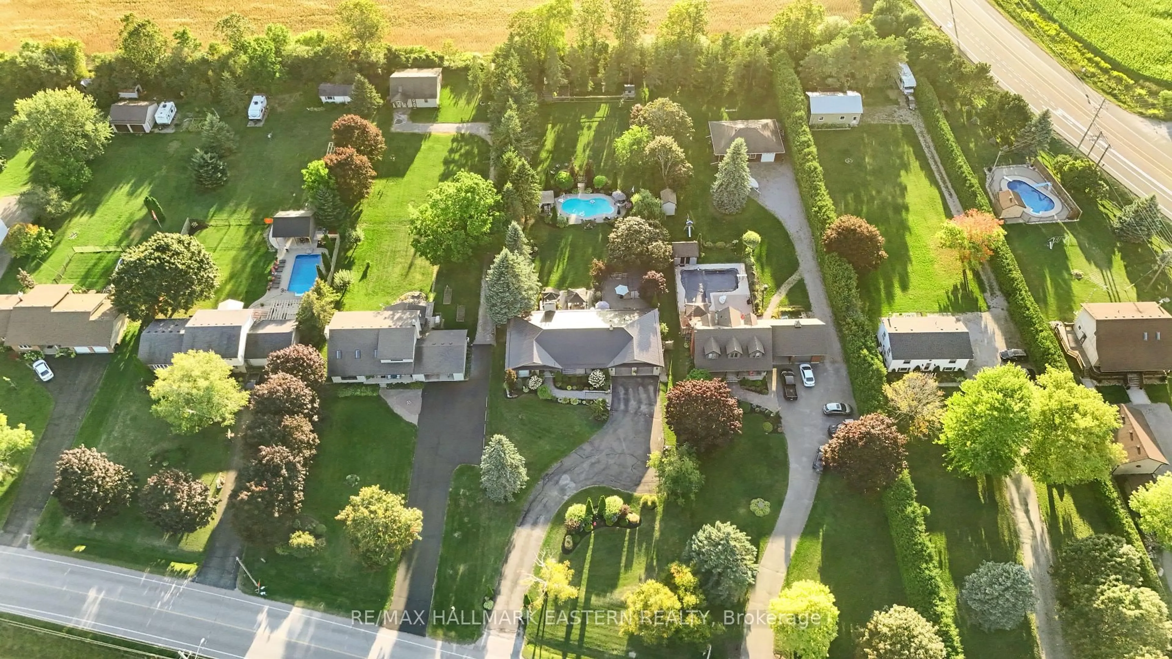 A pic from outside/outdoor area/front of a property/back of a property/a pic from drone, street for 14940 Old Scugog Rd, Scugog Ontario L0B 1B0