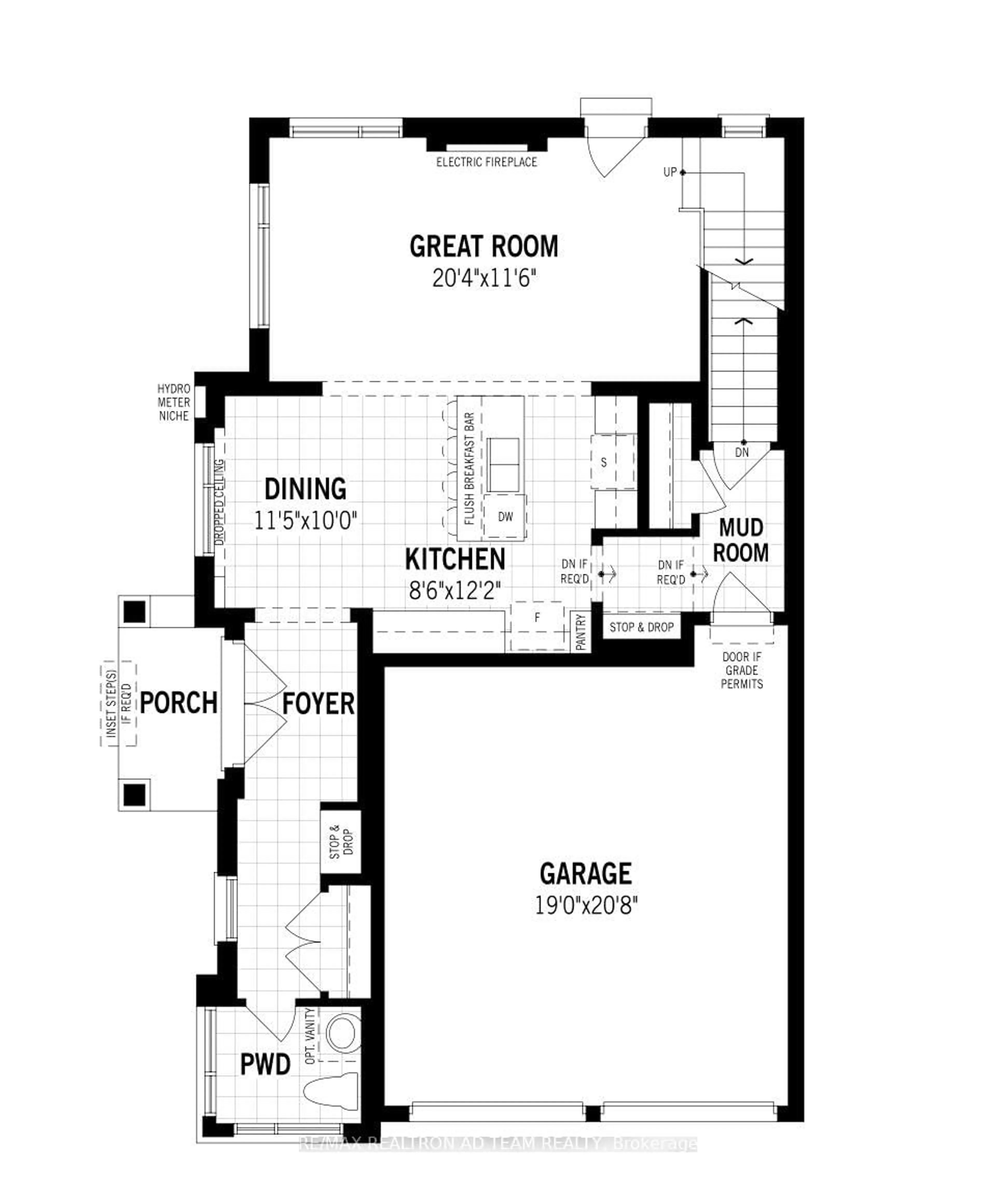 Floor plan for 3338 Marchington Sq, Pickering Ontario L1X 0T2