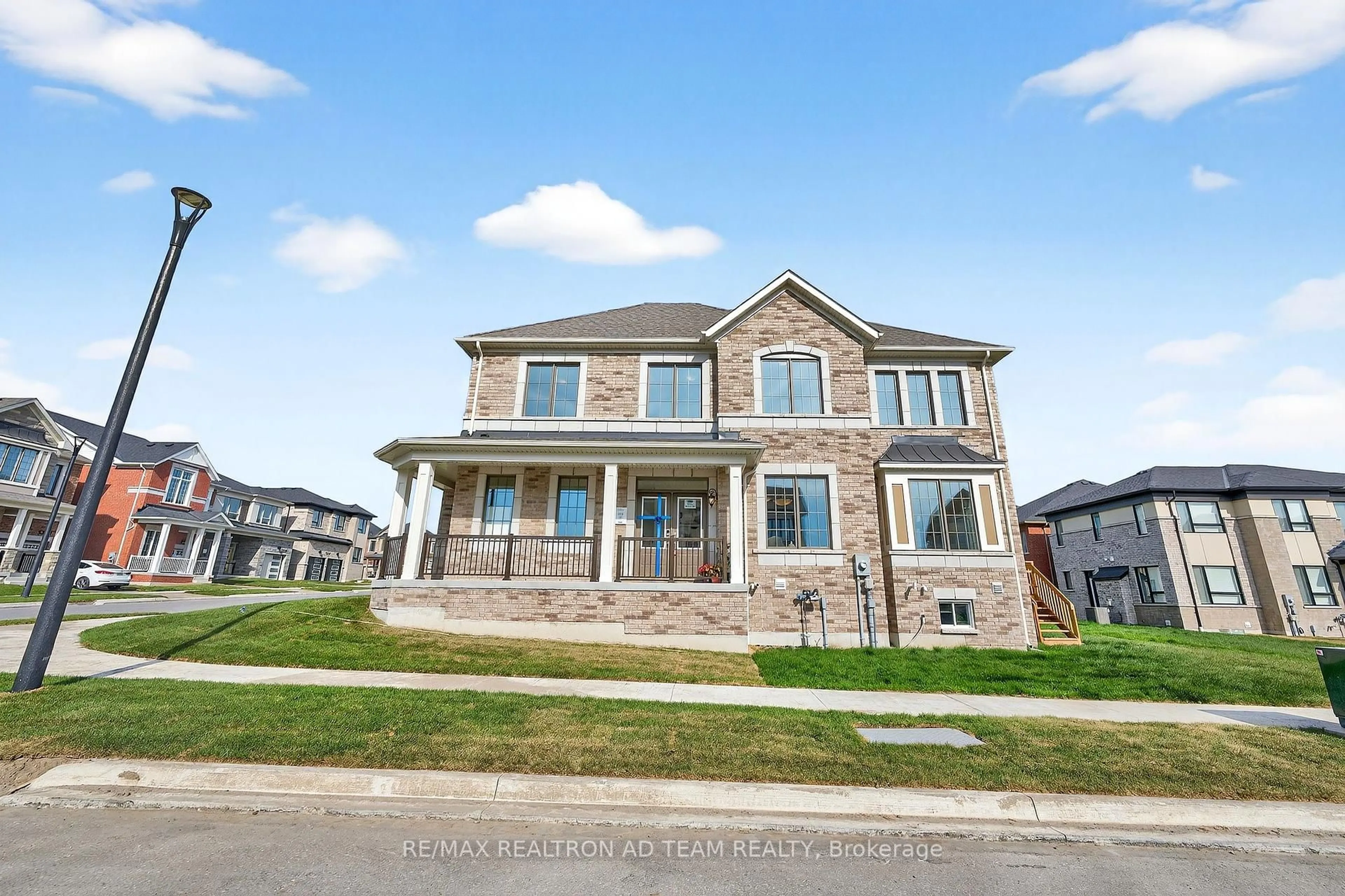 Home with brick exterior material, street for 3338 Marchington Sq, Pickering Ontario L1X 0T2