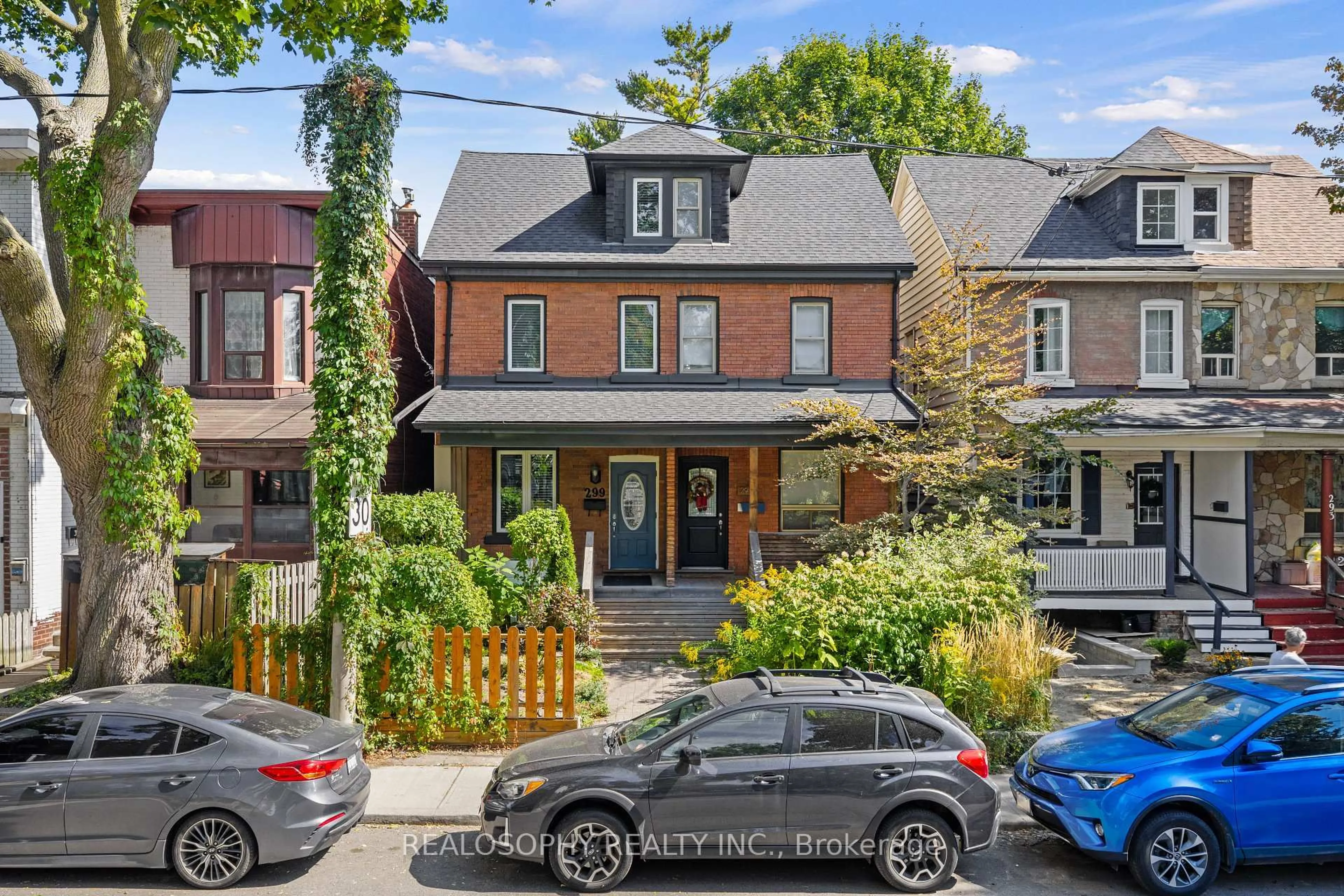Home with brick exterior material, street for 299 Pape Ave, Toronto Ontario M4M 2W6