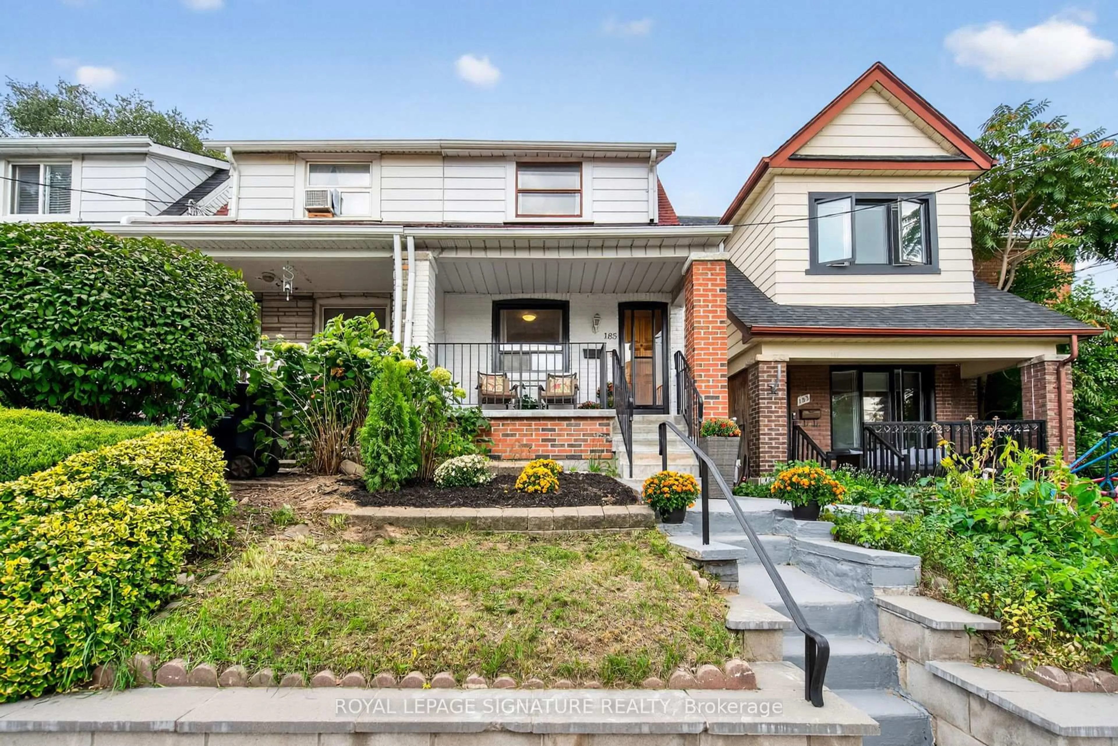 Home with brick exterior material, street for 185 Donlands Ave, Toronto Ontario M4J 3P9