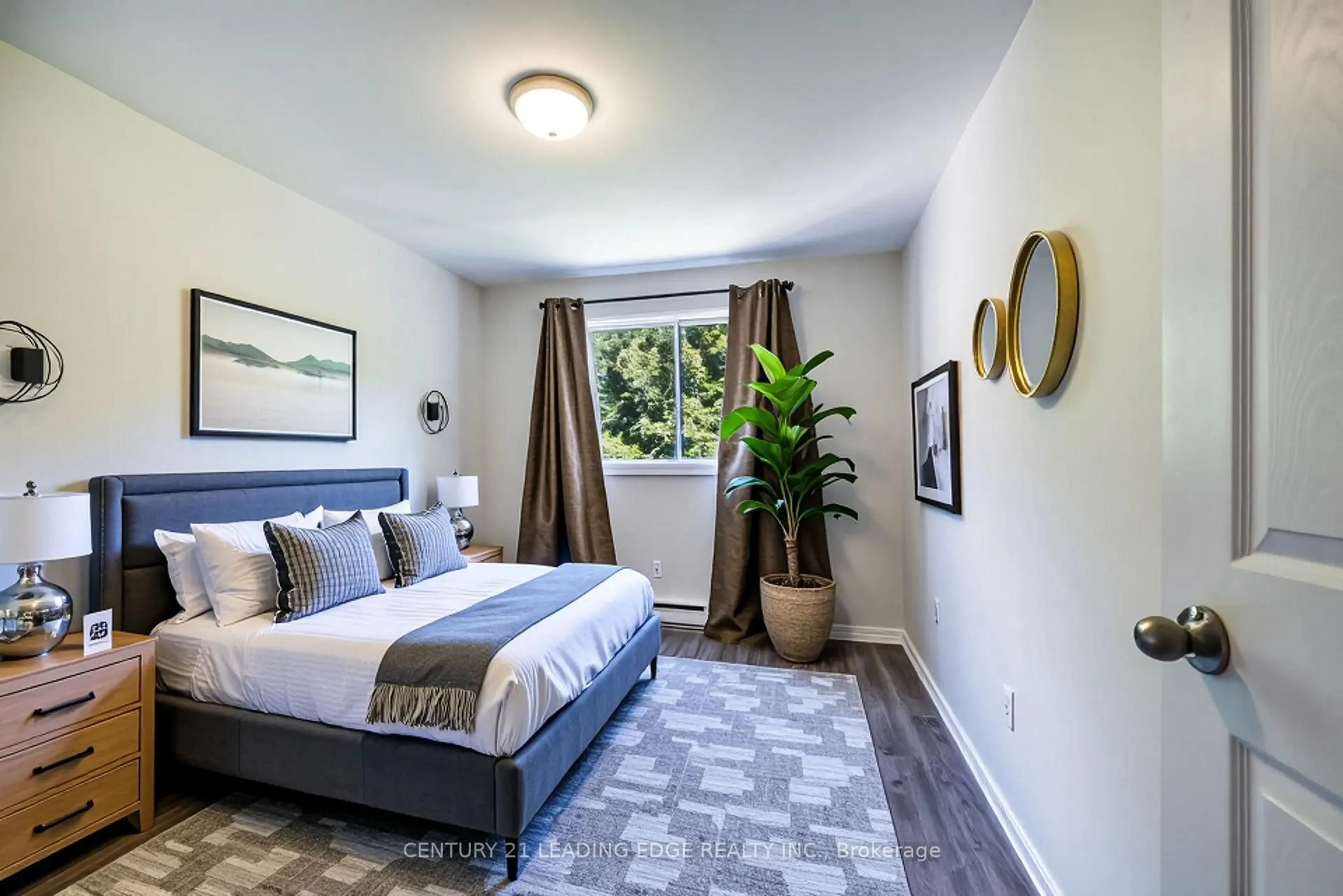 Bedroom with bed, unknown for 350 Camelot Crt #19, Oshawa Ontario L1G 6P7