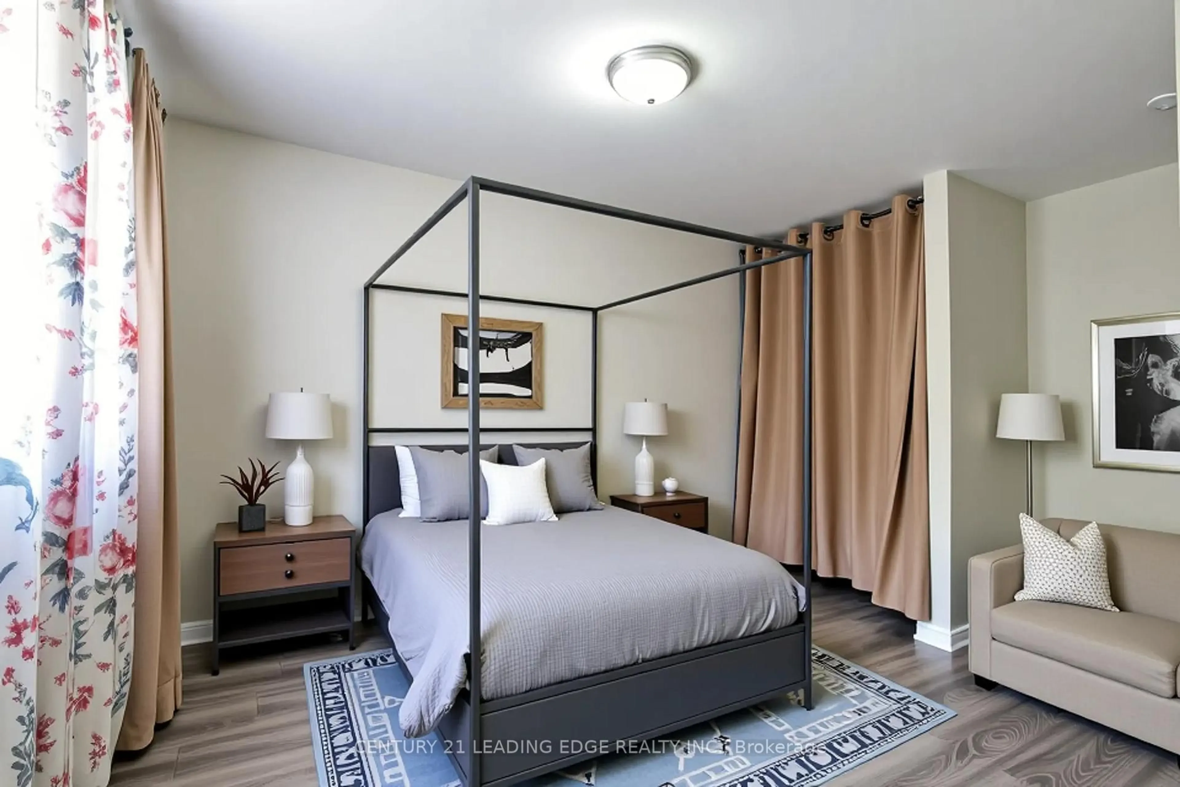 Bedroom with bed, unknown for 350 Camelot Crt #19, Oshawa Ontario L1G 6P7