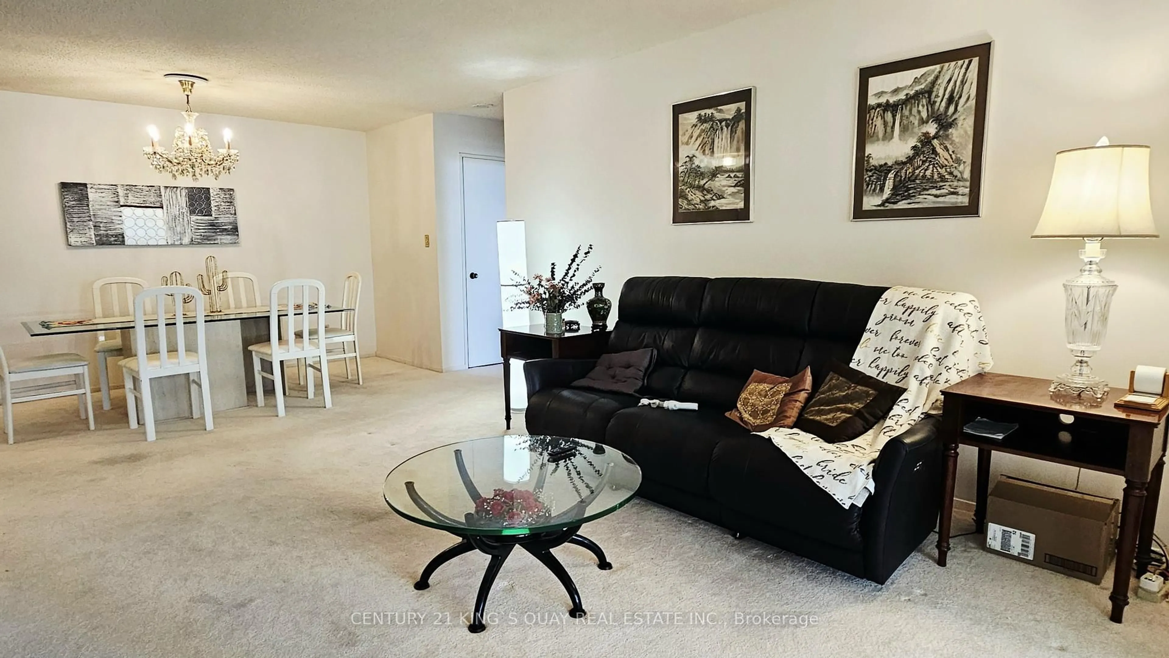 Living room with furniture, unknown for 225 Bamburgh Circ #1808, Toronto Ontario M1W 3X9