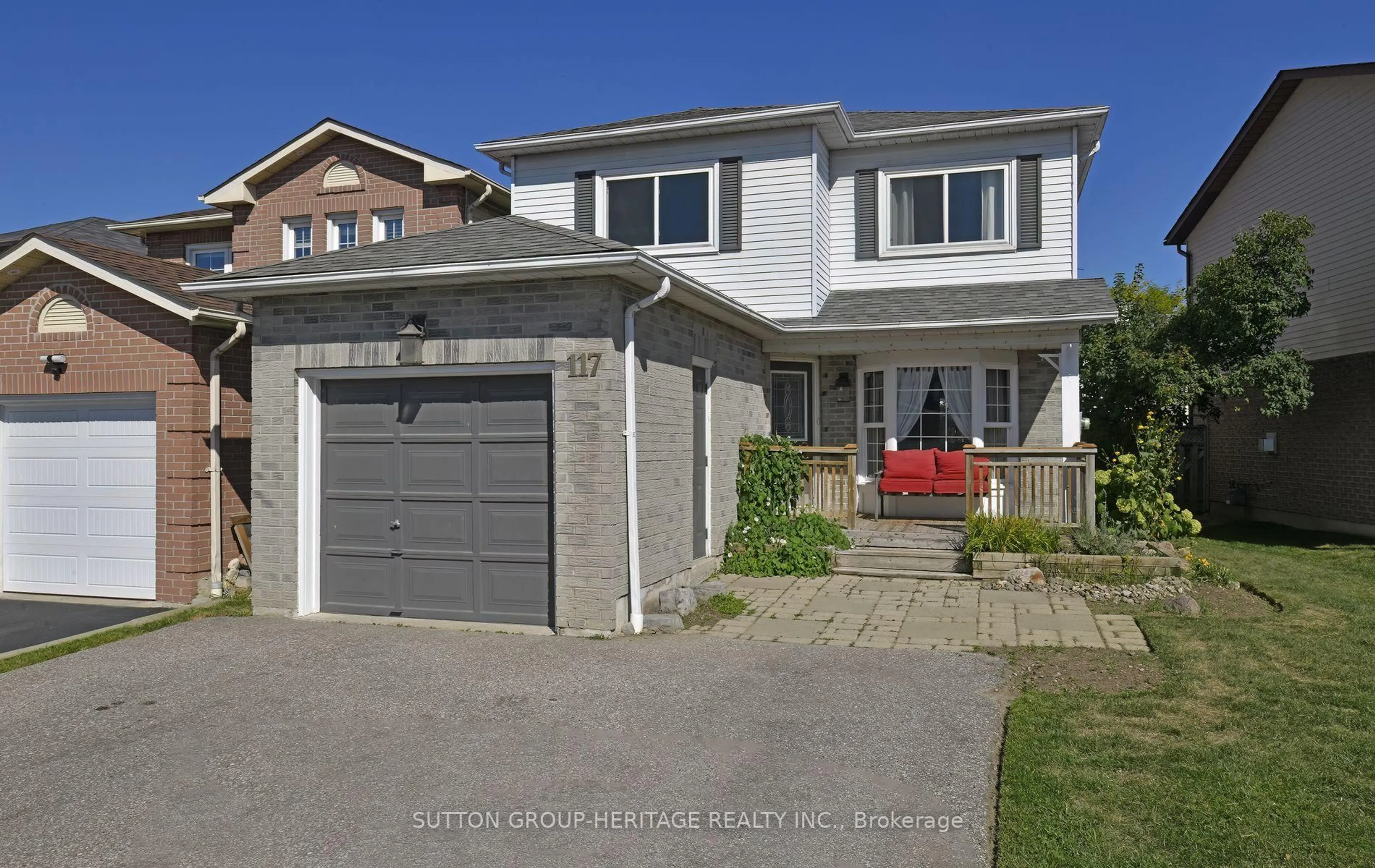 Home with brick exterior material, street for 117 Reed Dr, Ajax Ontario L1S 6V3