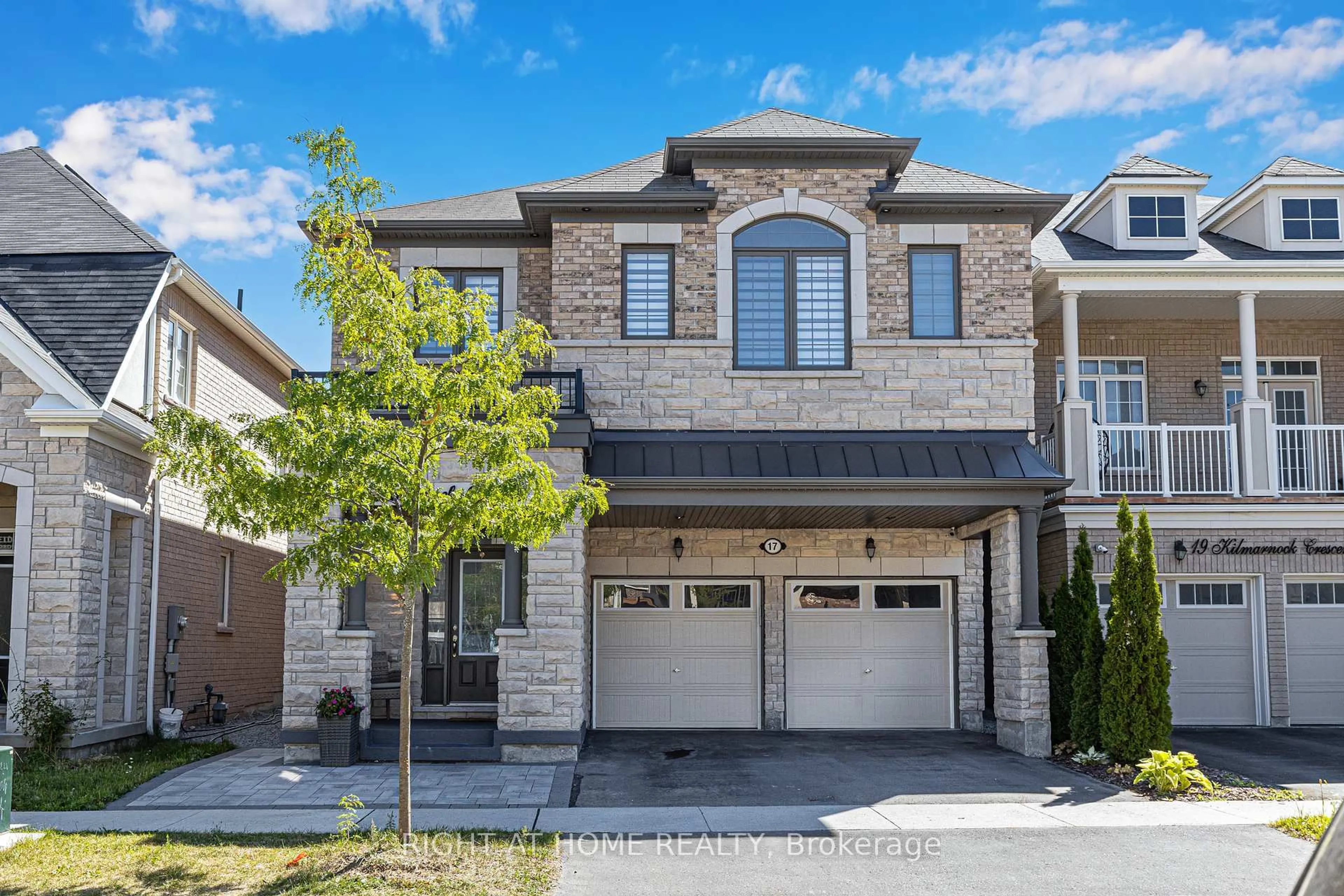 Home with brick exterior material, street for 17 kilmarnock Cres, Whitby Ontario L1P 0E8
