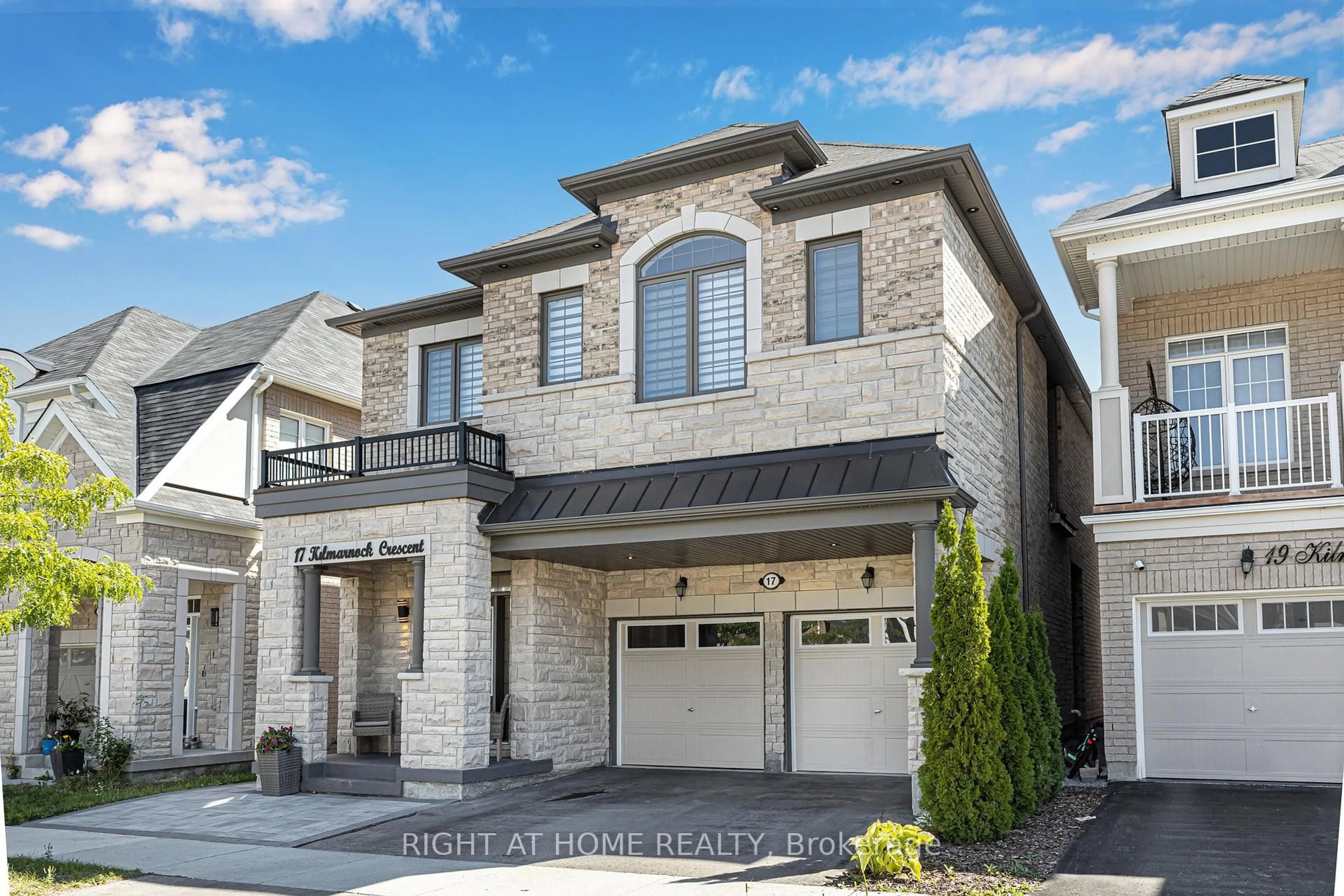 Home with brick exterior material, street for 17 kilmarnock Cres, Whitby Ontario L1P 0E8