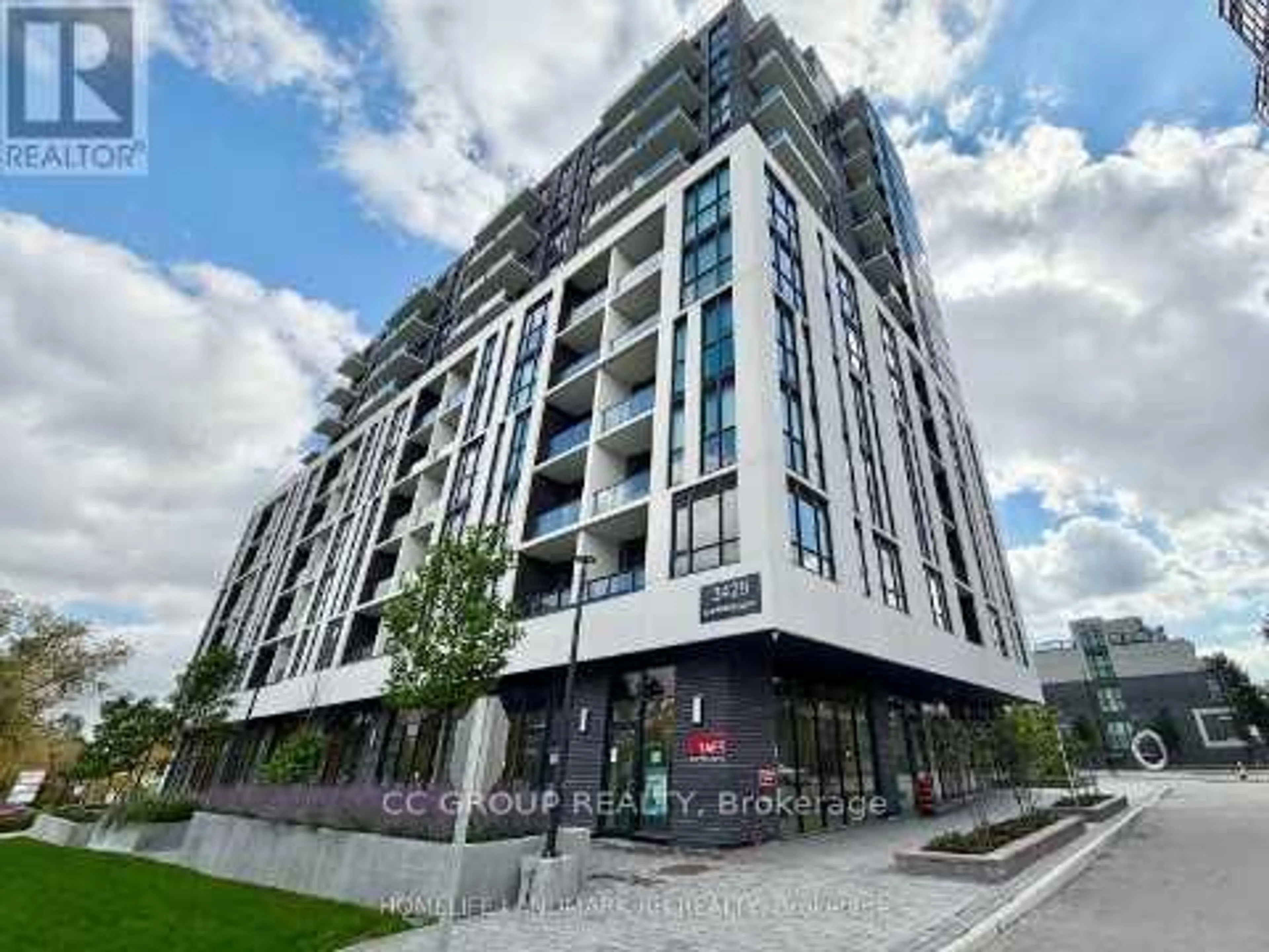 A pic from outside/outdoor area/front of a property/back of a property/a pic from drone, building for 3429 Sheppard Ave #B611, Toronto Ontario M1T 0C2