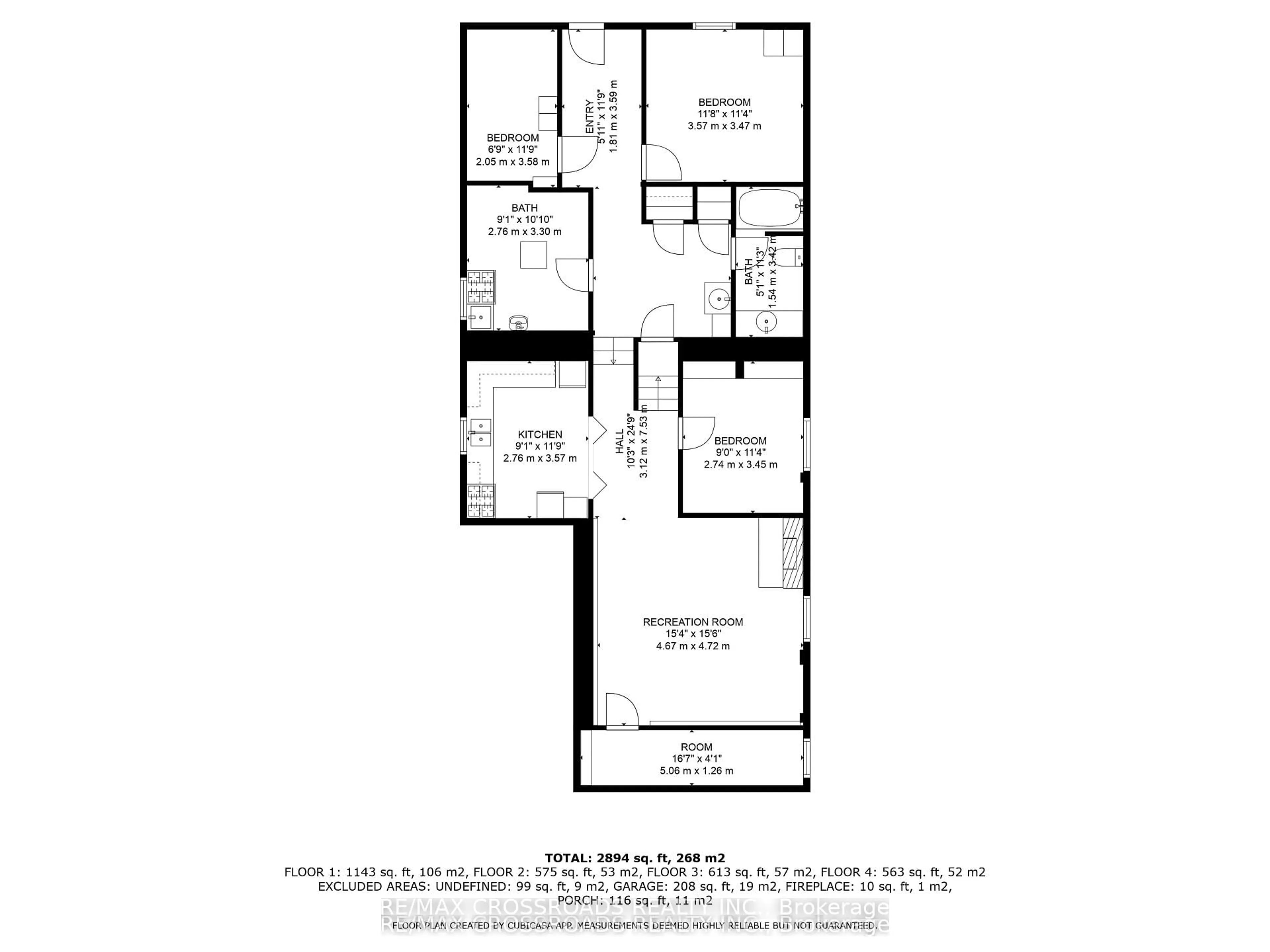 Floor plan for 48 Phillip Ave, Toronto Ontario M1N 3P9
